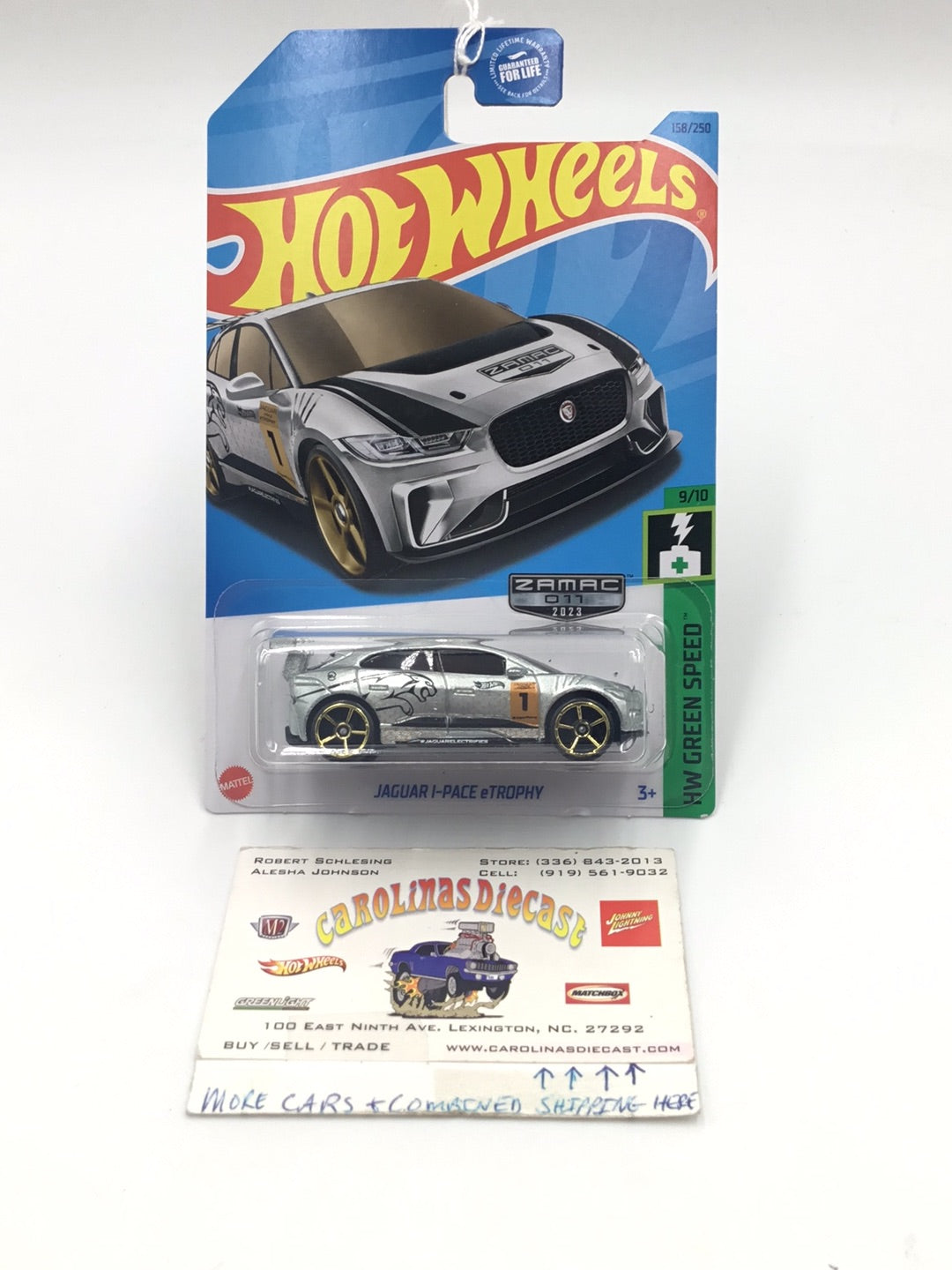 2023 hot wheels Zamac #158 Jaguar I-Pace eTrophy #11 148H