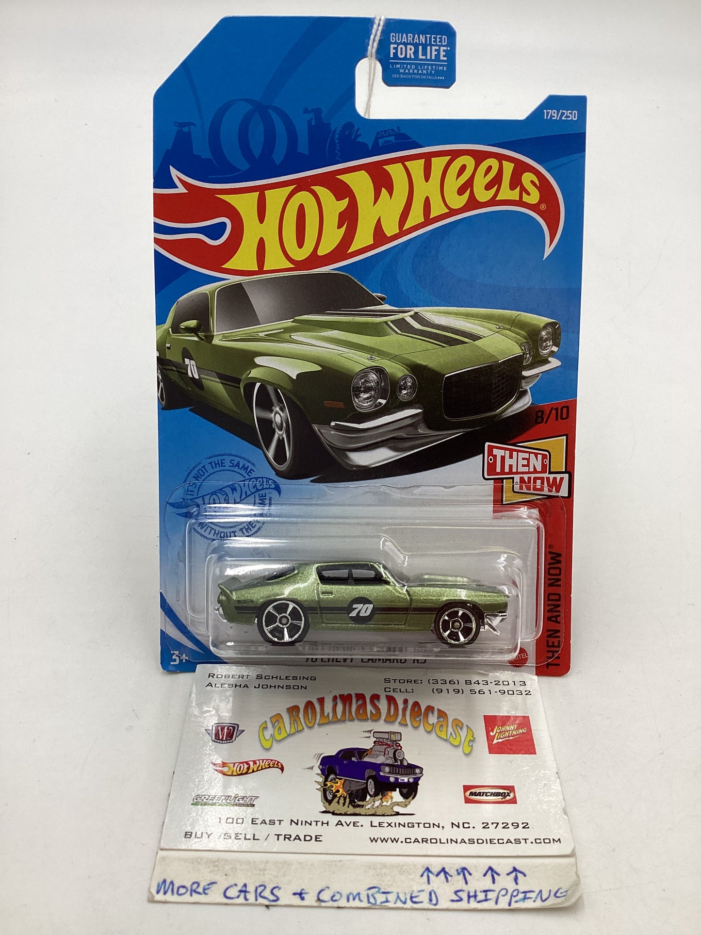 2021 hot wheels  #179 Walgreens Exclusive Green 70 Chevy Camaro RS 239E