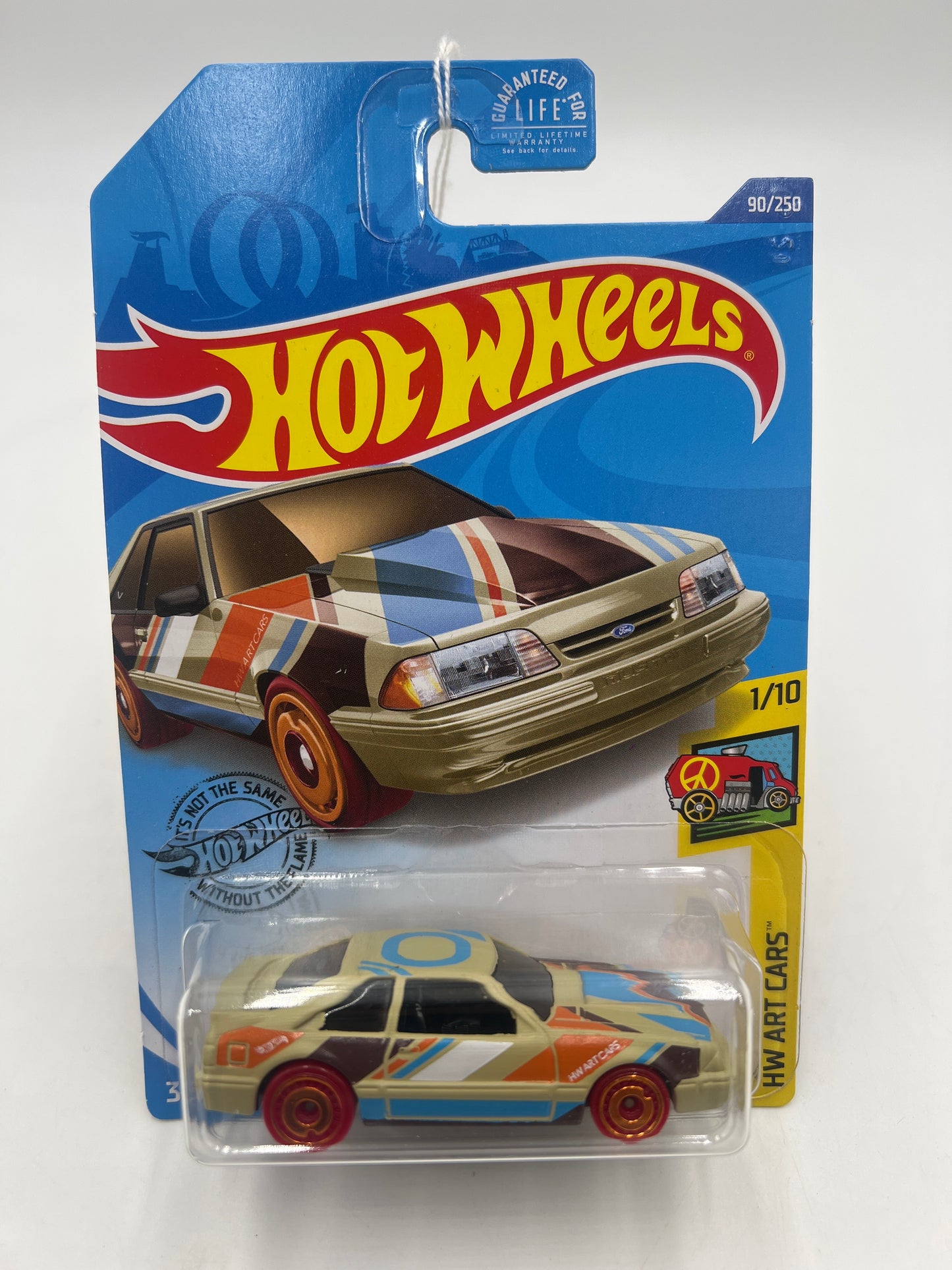 2020 Hot Wheels Art Cars #90 92 Ford Mustang Tan 19F