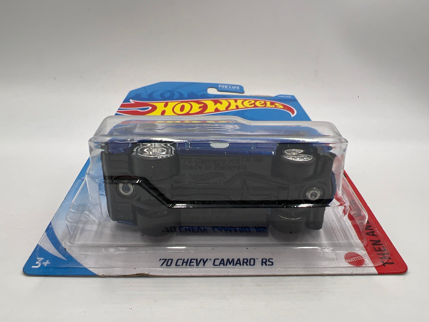 Hot Wheels 70 Chevy Camaro RS Blue Wheel Swap Custom On Card W/Protector SR