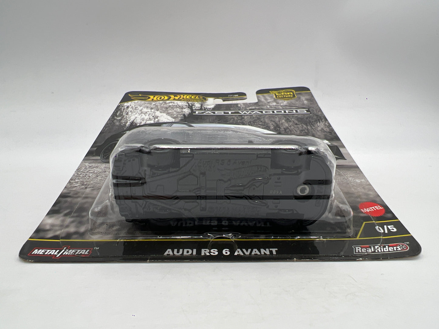 2025 Hot Wheels Premium CHASE Fast Wagons #0 Audi RS 6 Avant Black W/Protector
