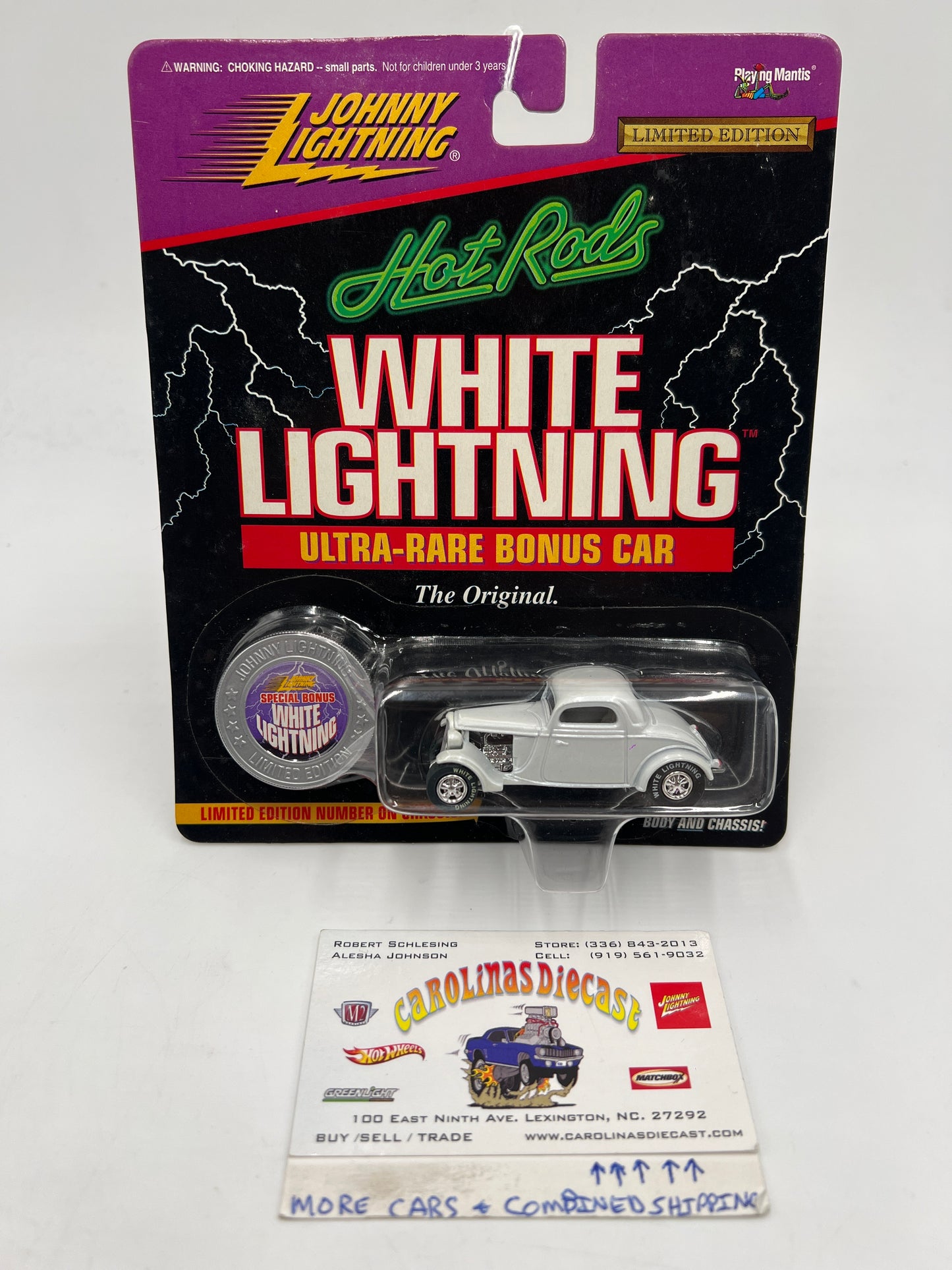 Johnny Lightning White Lightning Chase Hot Rods #306 Flathead Flyer Ford White 2