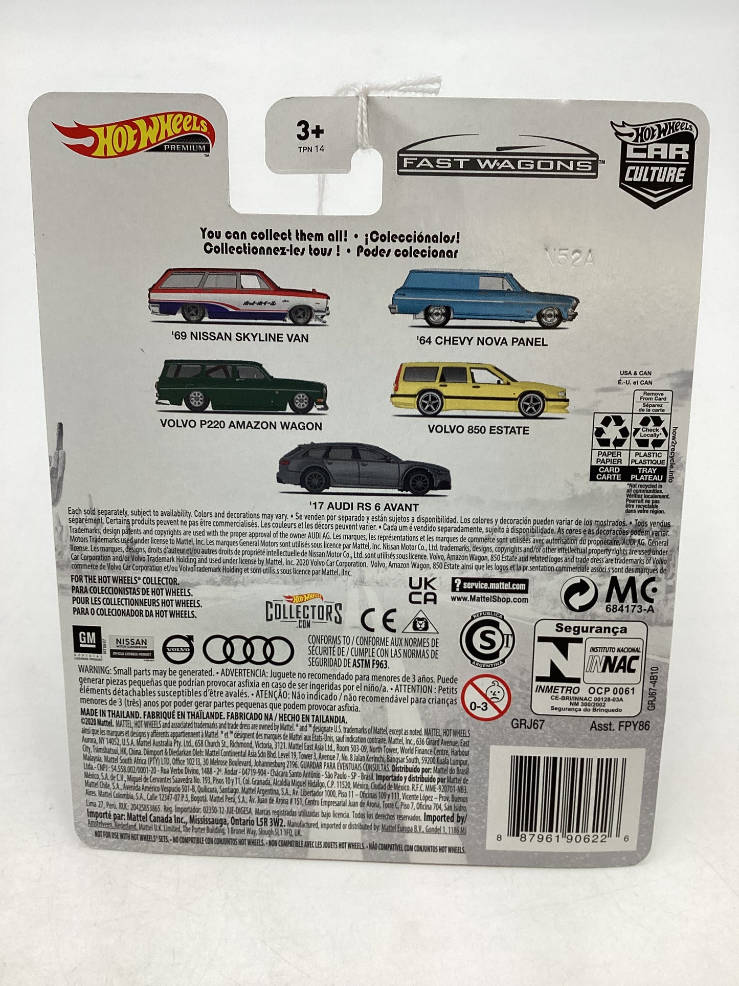 2021 Hot wheels Fast wagons 4/5 Volvo 850 Estate 244B