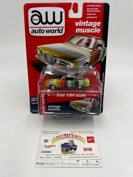 Auto World Vintage Muscle Release 3 Version B 1965 Plymouth Barracuda
