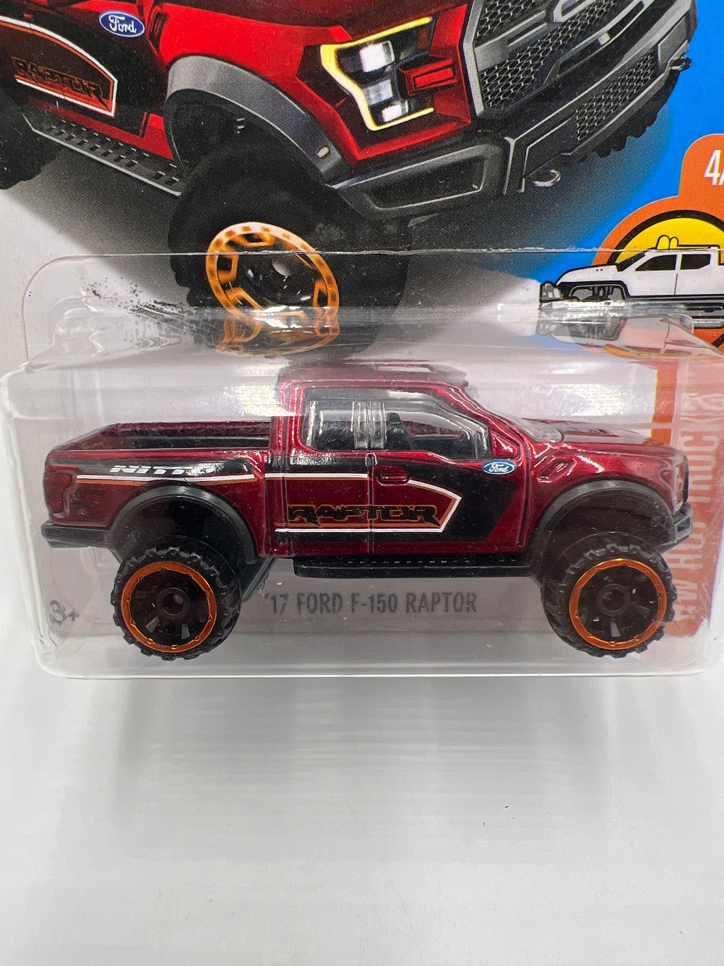 2017 Hot Wheels Hot Trucks #10 17 Ford F-150 Raptor Red