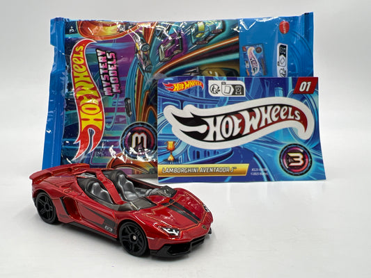 2025 Hot Wheels Mystery Models Series 3 #1 CHASE Lamborghini Aventador J Red