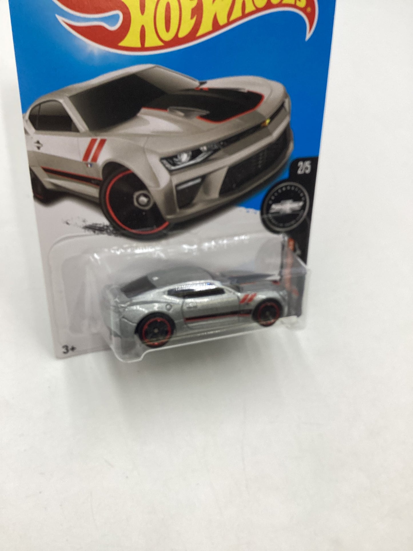 2017 Hot wheels #155 Silver 16 Camaro SS 4B