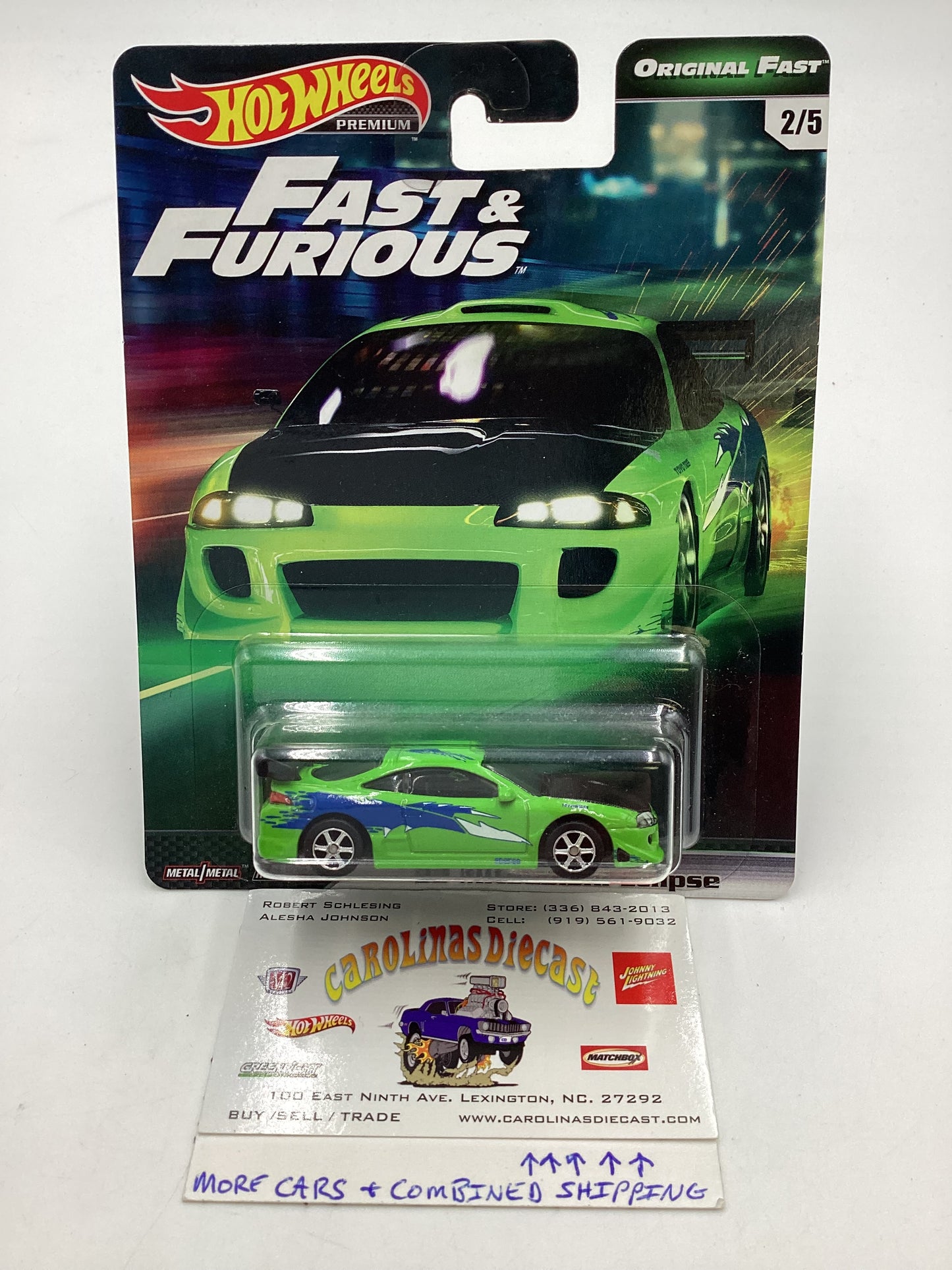 Hot wheels Fast and furious Original Fast #2 95 Mitsubishi Eclipse 2/5