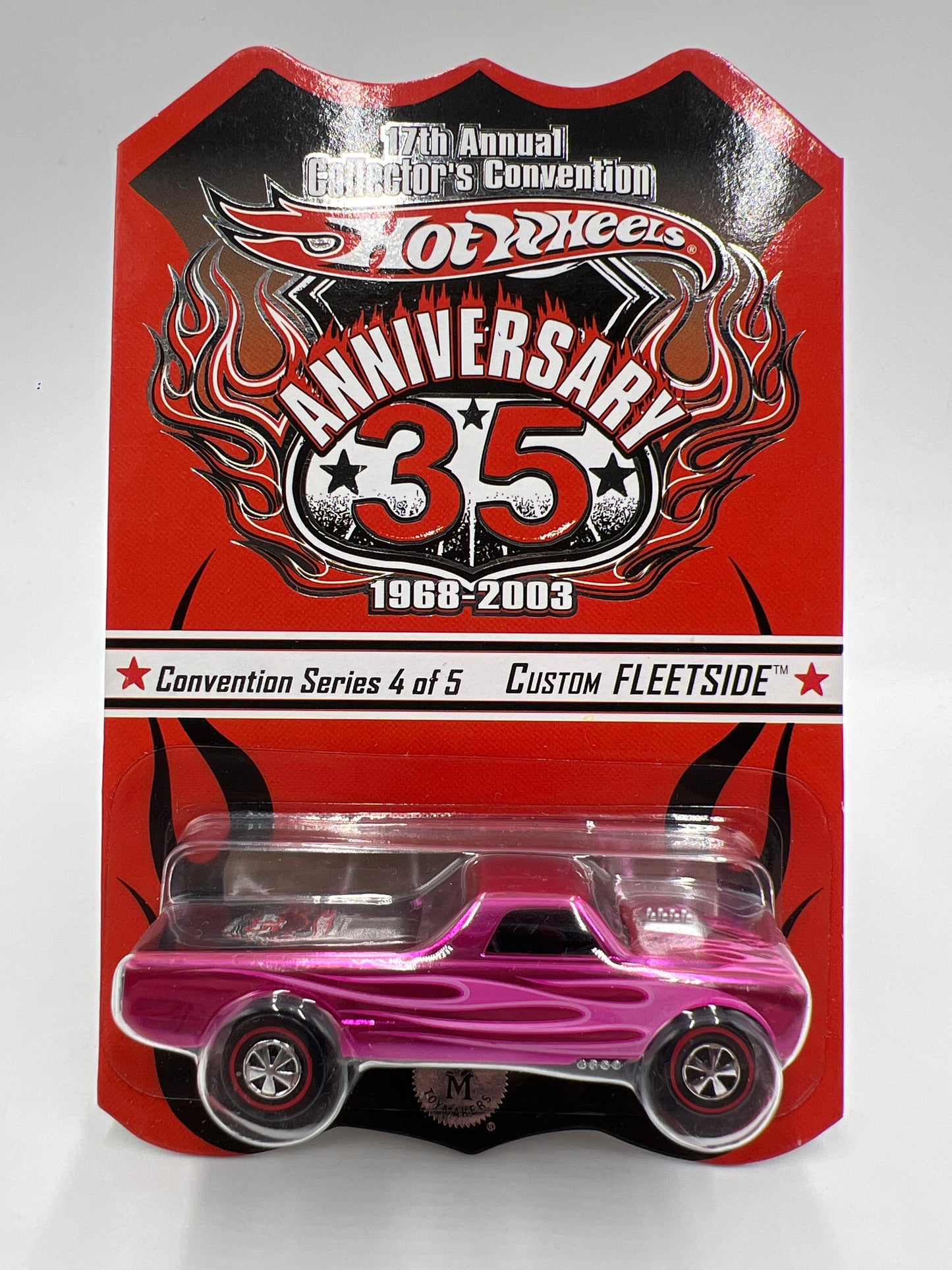 2003 Hot Wheels 17th Annual Collectors Convention #456/10000 Custom Fleetside Pink W/Protector