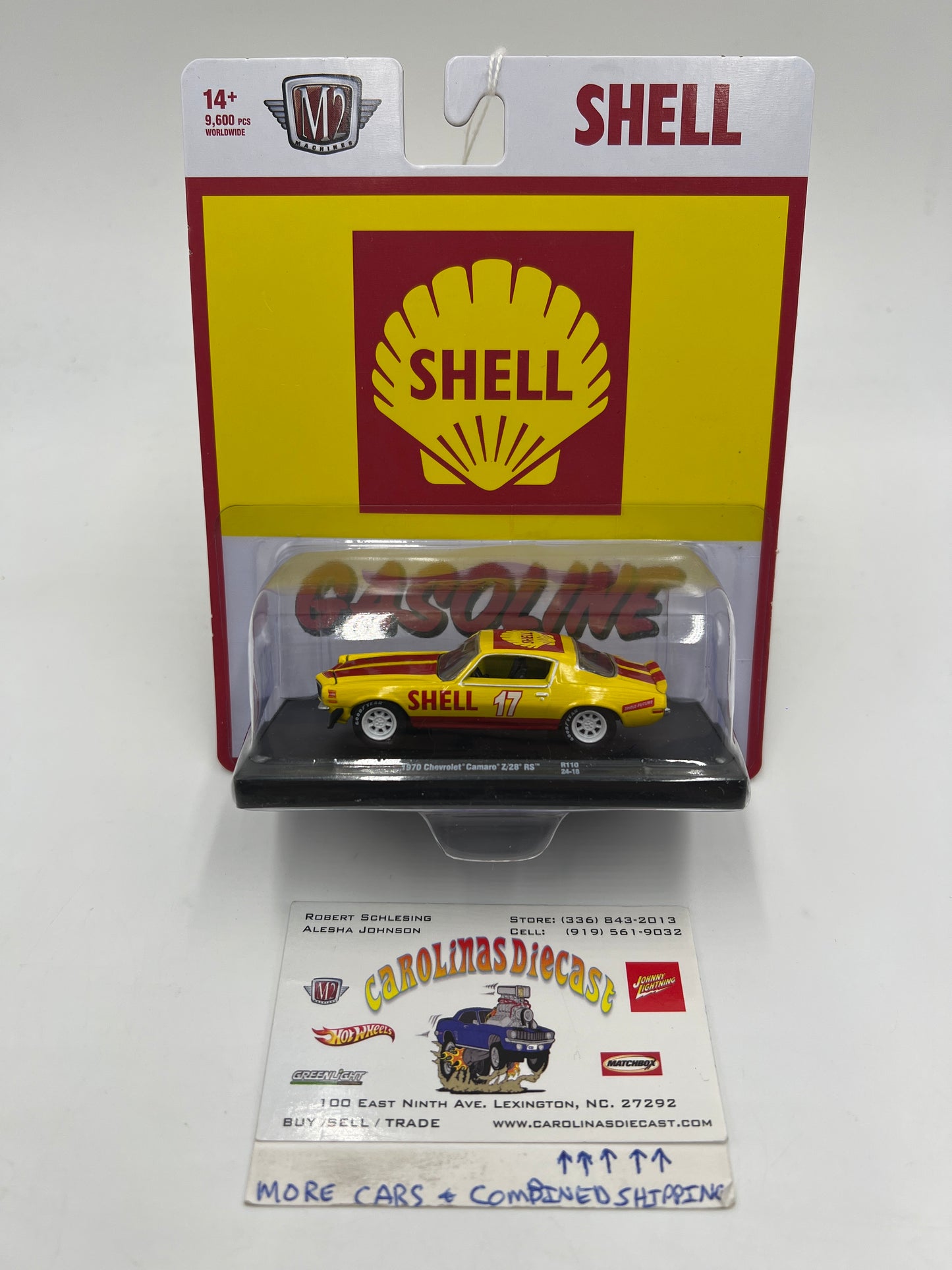 M2 Machines Auto-Drivers Shell 1970 Chevrolet Camaro Z/28 RS Yellow/Red R110 192B