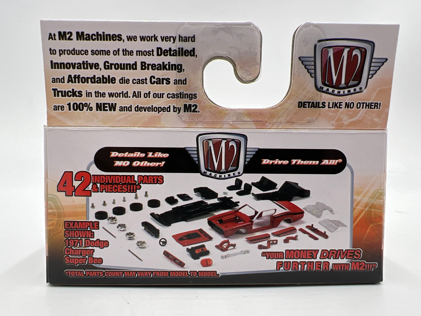 M2 Machines Detroit Muscle 1969 Dodge Charger Daytona 440 Brown R32