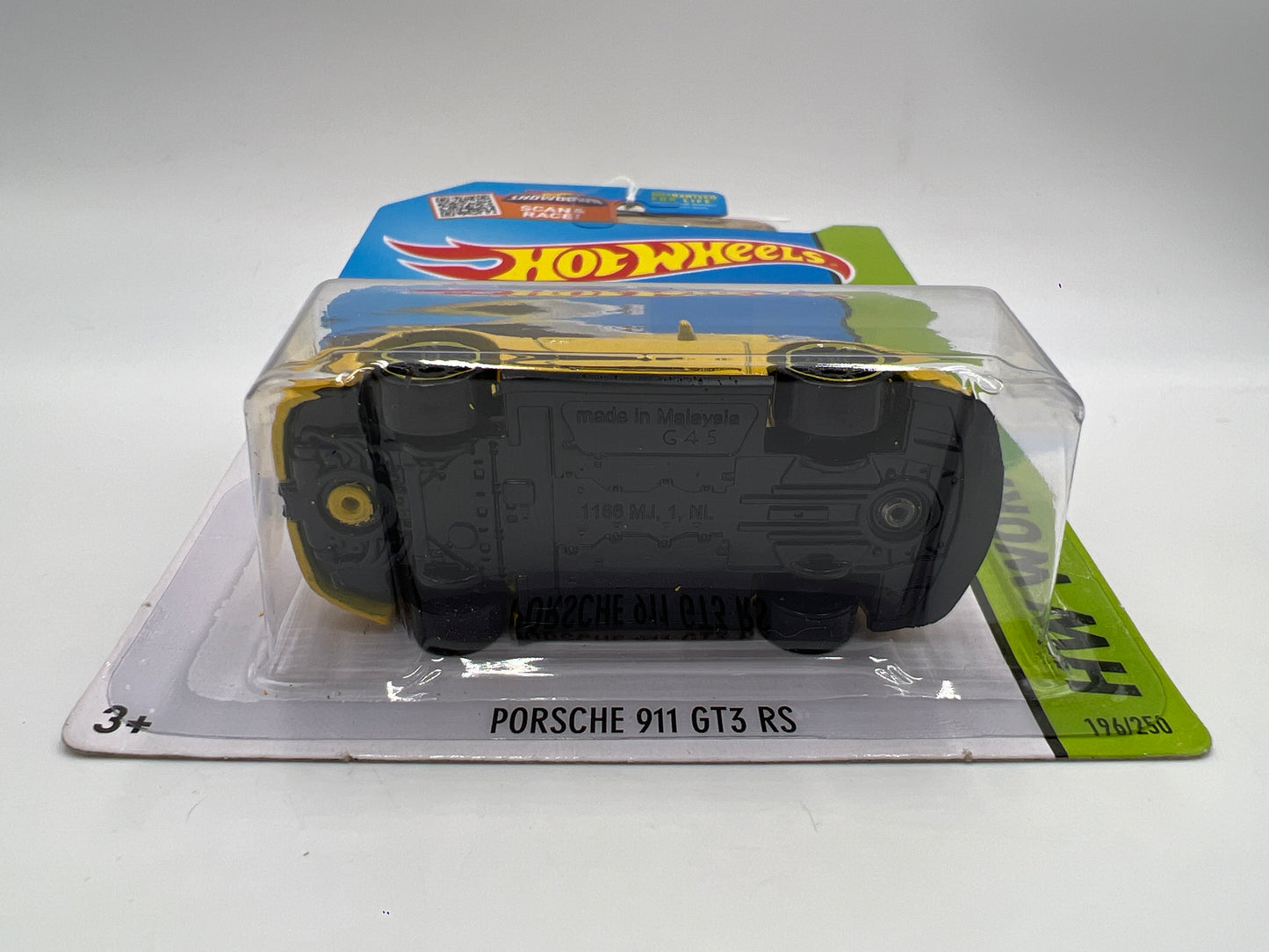 2015 Hot Wheels Workshop #196 Porsche 911 GT3 RS Yellow 99C