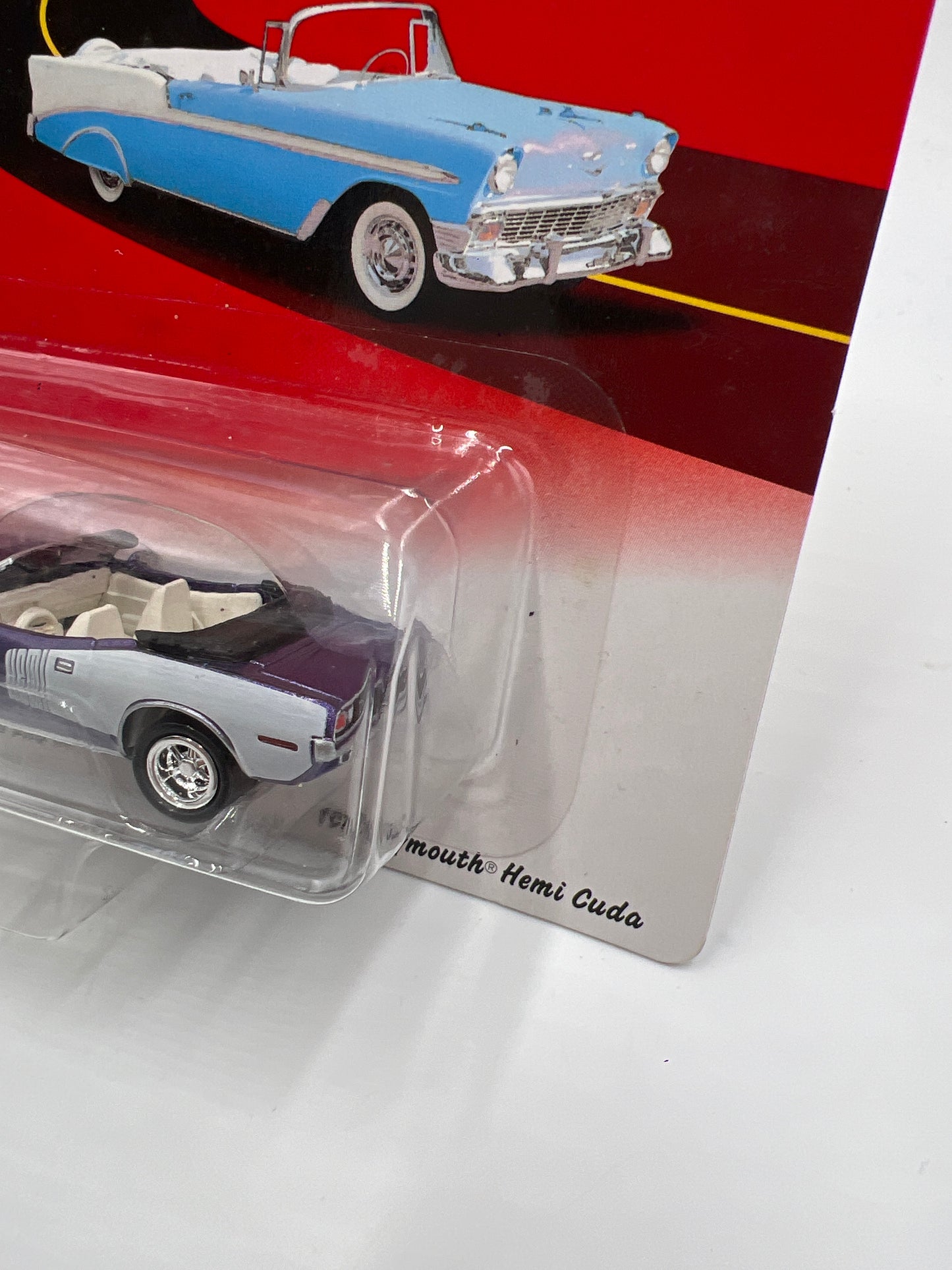 Johnny Lightning Ragtops 1971 Plymouth Hemi Cuda Purple Bad Card 228G