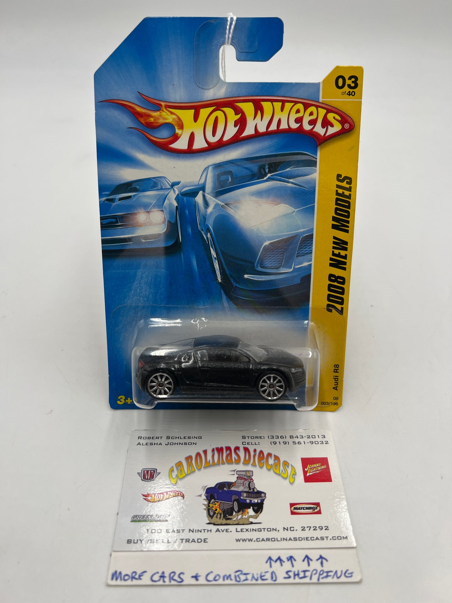 2008 Hot Wheels New Models #3 Audi R8 (10 SPK Wheels) 107E