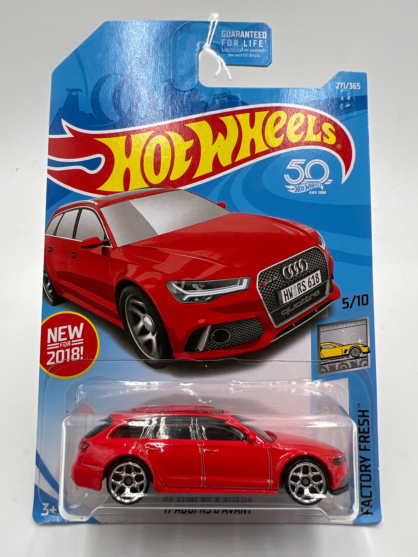 2018 Hot Wheels Factory Fresh #271 17 Audi RS 6 Avant Red 107G