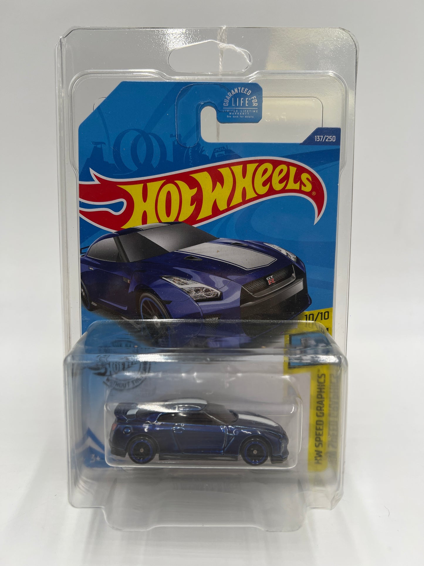 2020 Hot Wheels Super Treasure Hunt #137 17 Nissan GT-R R35 Blue W/Protector See Description