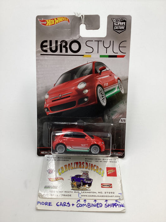 Hot Wheels Euro Style #5 Fiat 500 Bad Card 244O