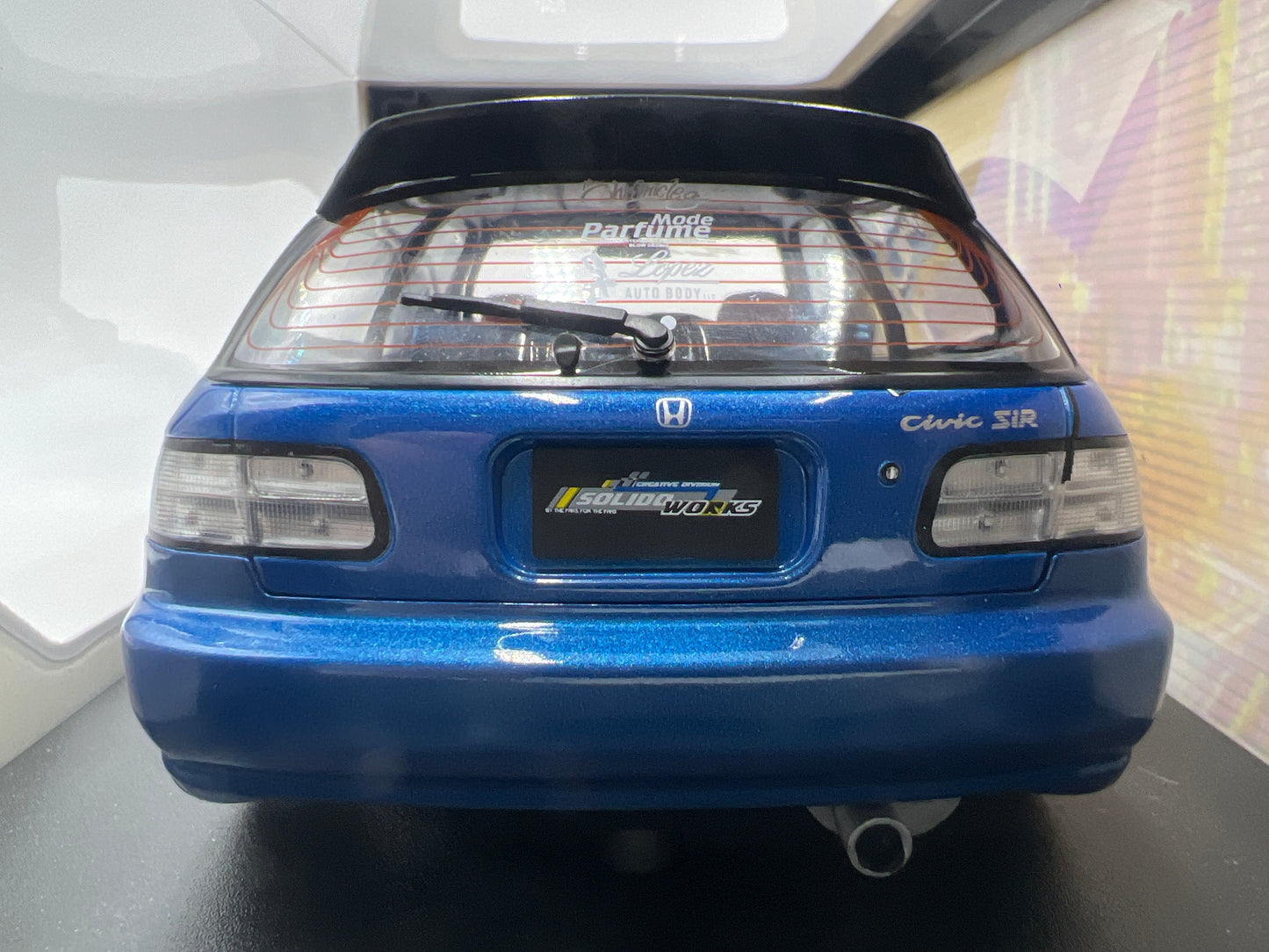 Solido 1:18 Scale Honda Civic EG6 Blue
