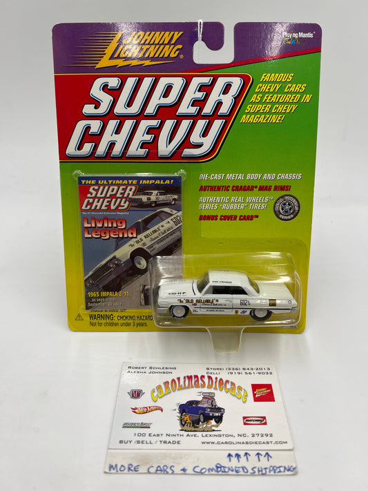 Johnny Lightning White Lightning Chase Super Chevy 1963 Impala Z-11 White