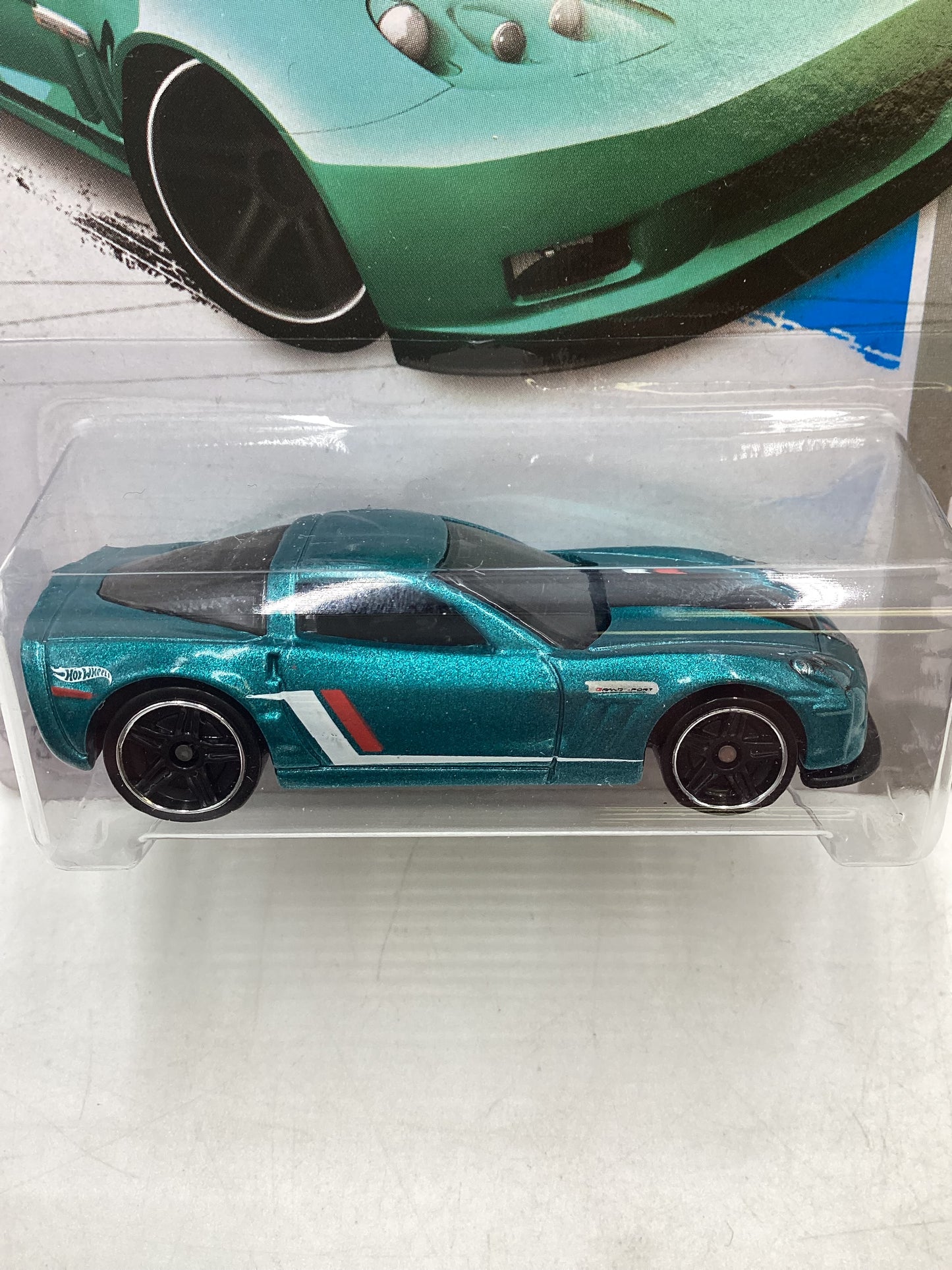 2013 Hot Wheels Factory Sealed #24 11 Corvette Grand Sport Teal 15B