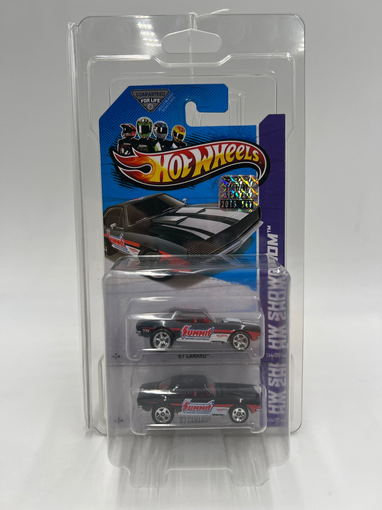 2013 Hot Wheels Factory Sealed Super Treasure Hunt & Regular #244 67 Camaro Black Summit W/Protector