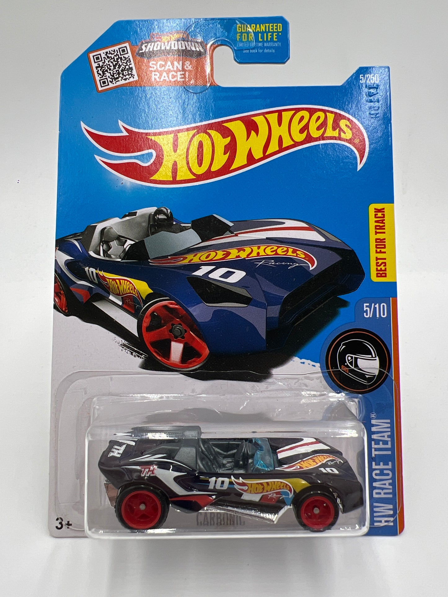2016 Hot Wheels Super Treasure Hunt #5 Carbonic Blue W/Protector