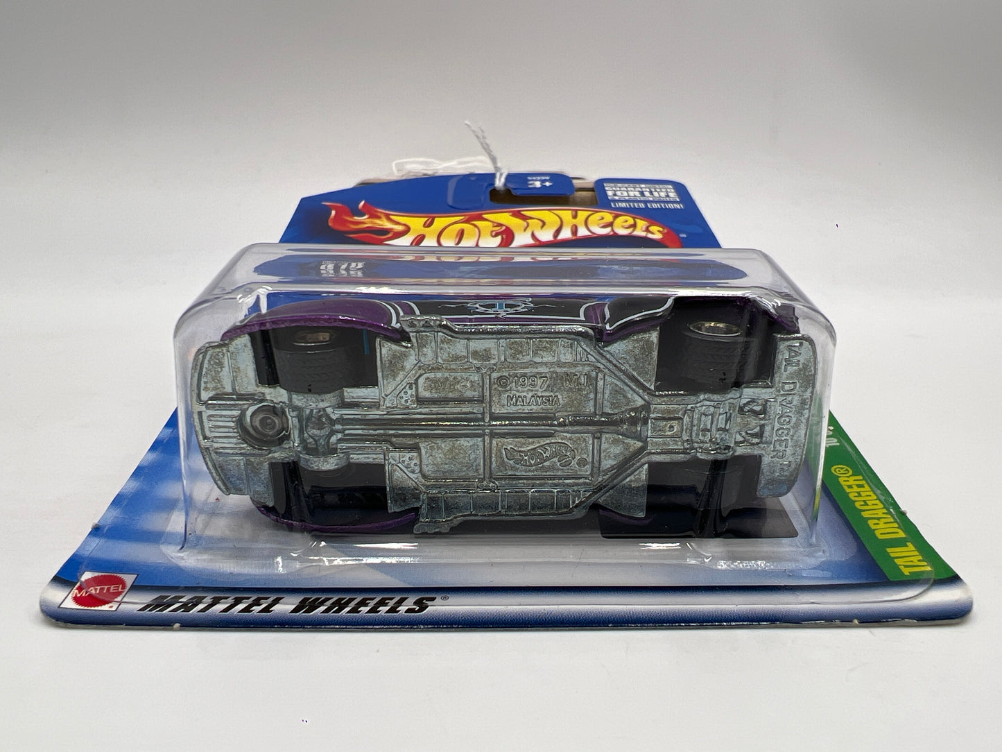 2002 Hot Wheels Treasure Hunt #10 Tail Dragger Purple W/Real Riders 273E