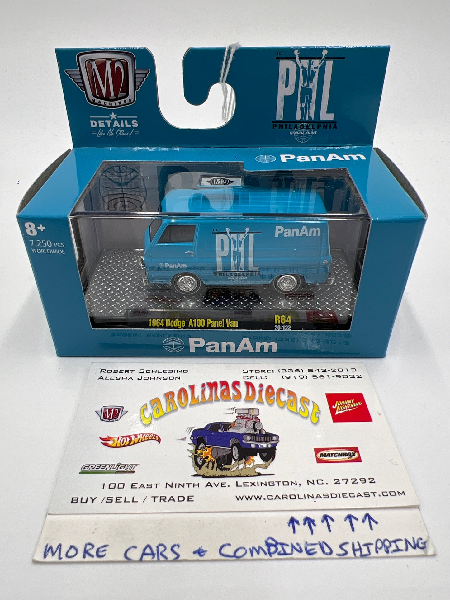 M2 Machines Pan Am 1964 Dodge A100 Panel Van Blue R64