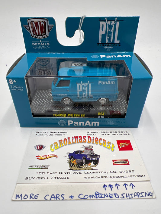 M2 Machines Pan Am 1964 Dodge A100 Panel Van Blue R64