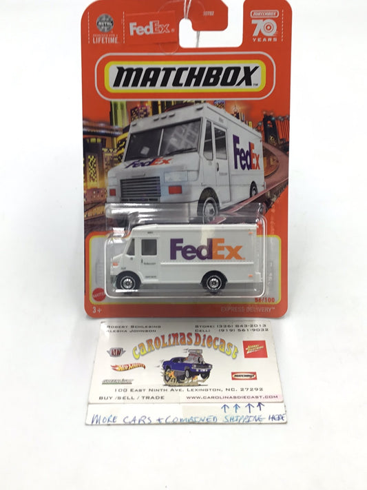 2022 matchbox #56 Express Delivery Fed Ex VV8