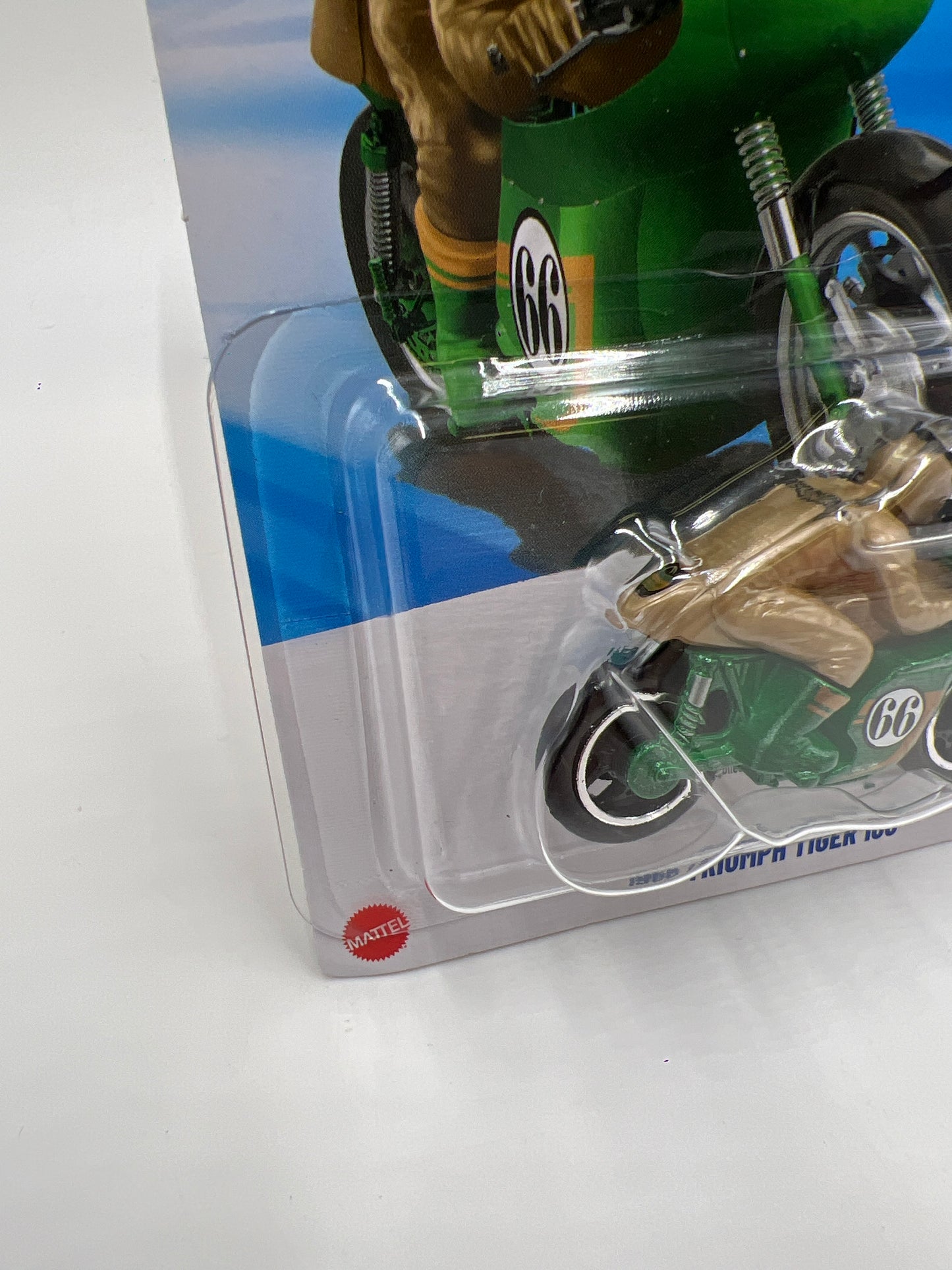 2025 Hot Wheels N Case Treasure Hunt Moto #235 1966 Triumph Tiger 100 Green 283C