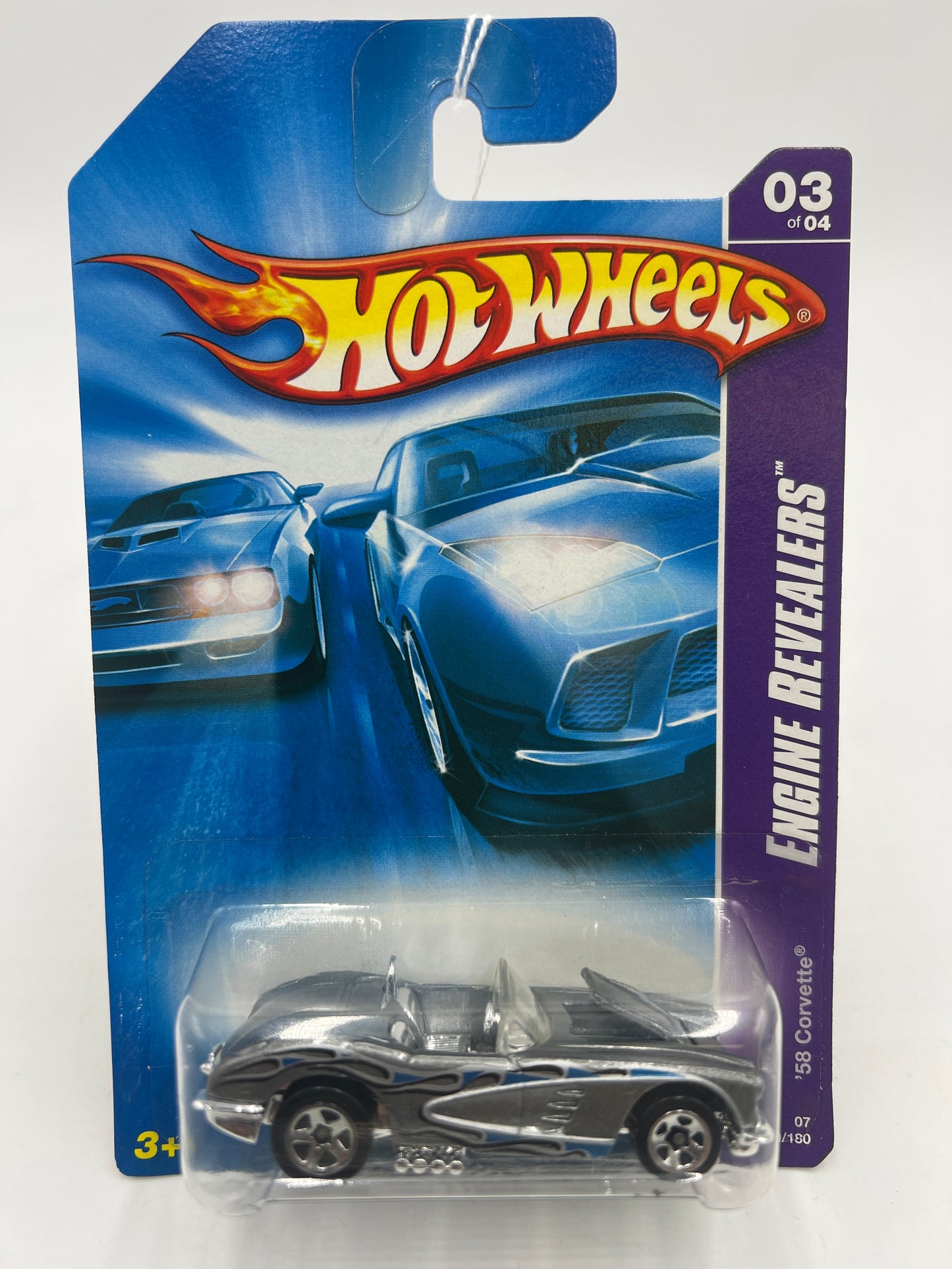 2007 Hot Wheels Engine Revealers #059 58 Corvette Silver 6D