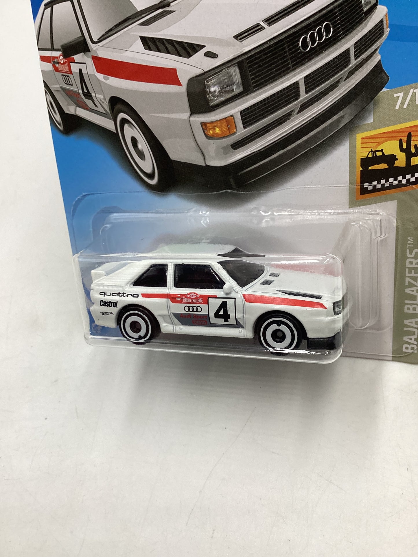 2019 Hot Wheels #43 84 Audi Sport Quattro White 107C