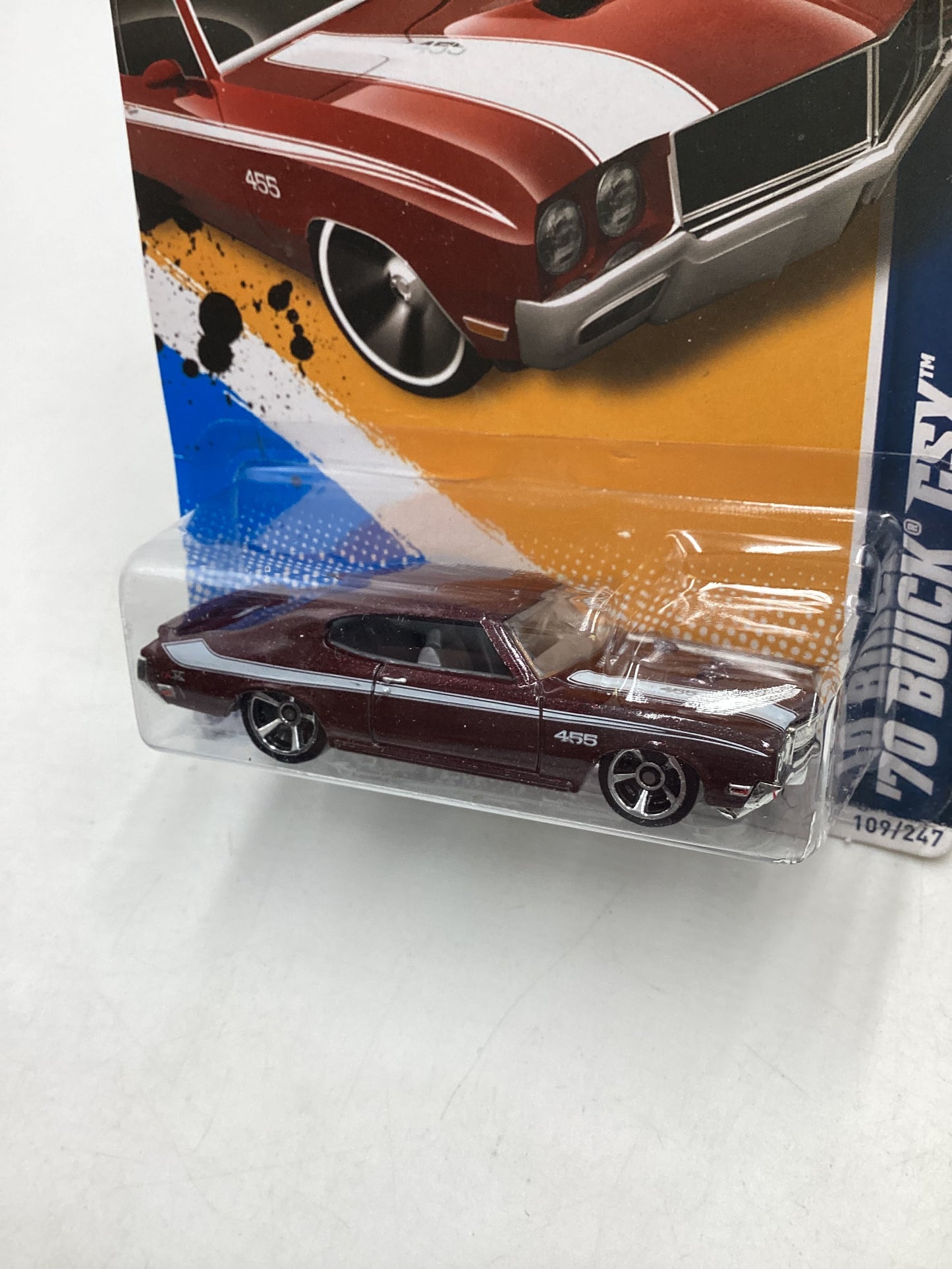 2012 Hot Wheels #109 70 Buick GSX Maroon 56G