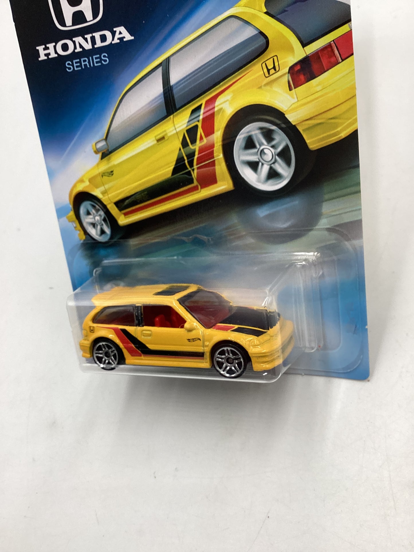 Hot wheels Honda series #2 90 Honda Civic EF Yellow 154G