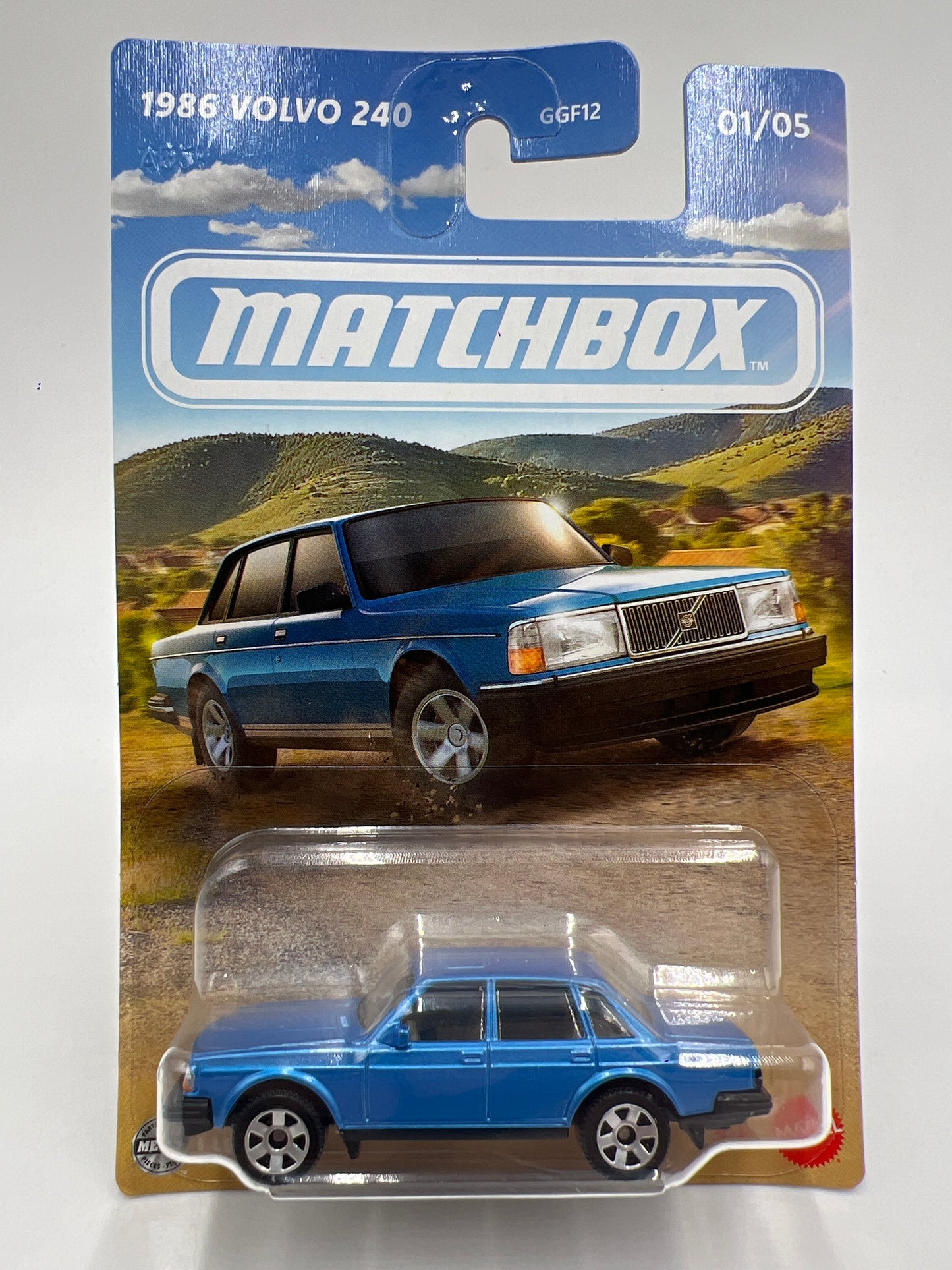 2025 Matchbox European Series #1 1986 Volvo 240 Blue 163F