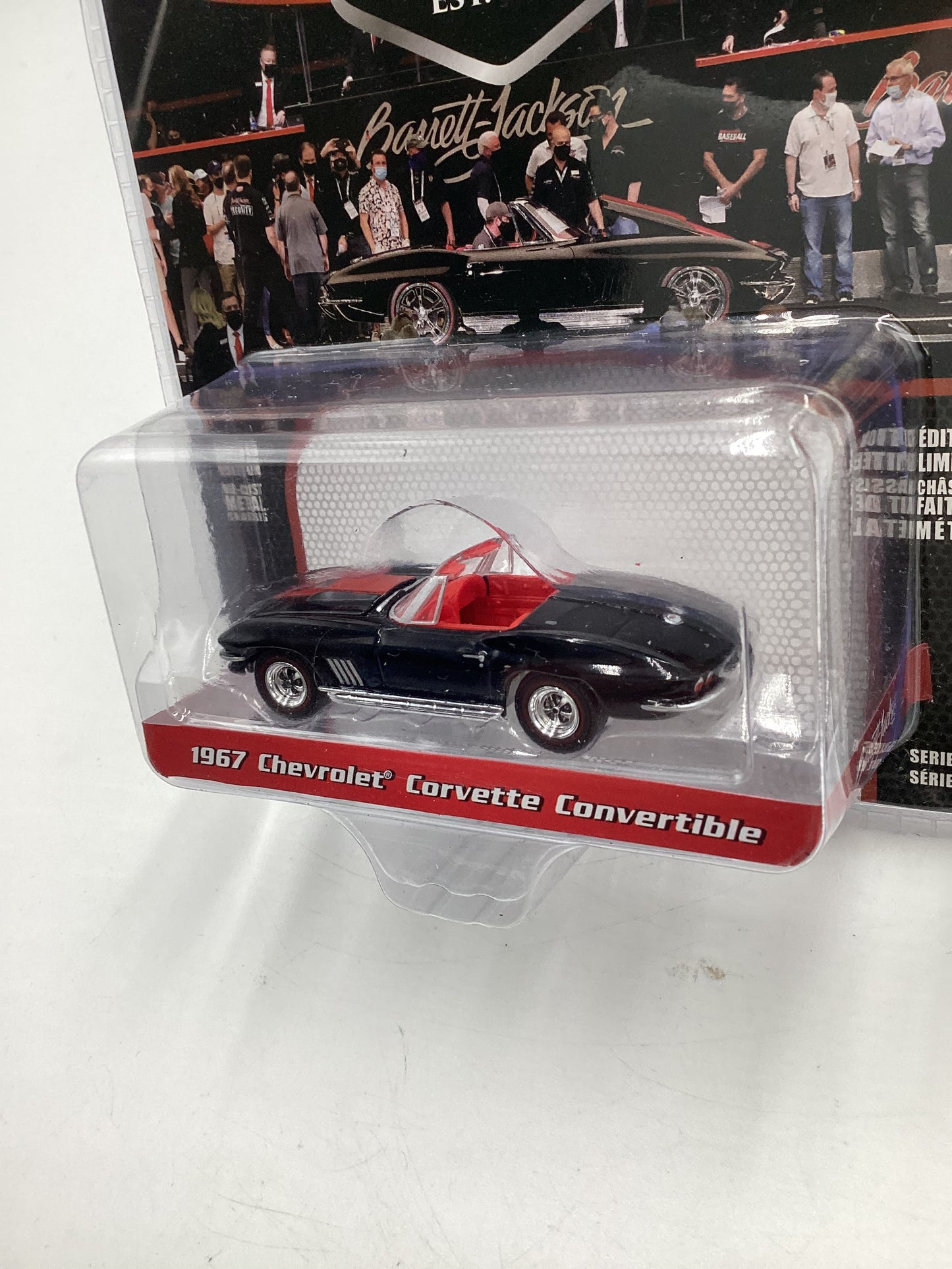 Greenlight GL Barrett Jackson 50th Anniversary Series 8 1967 Chevrolet Corvette Convertible Black 180G