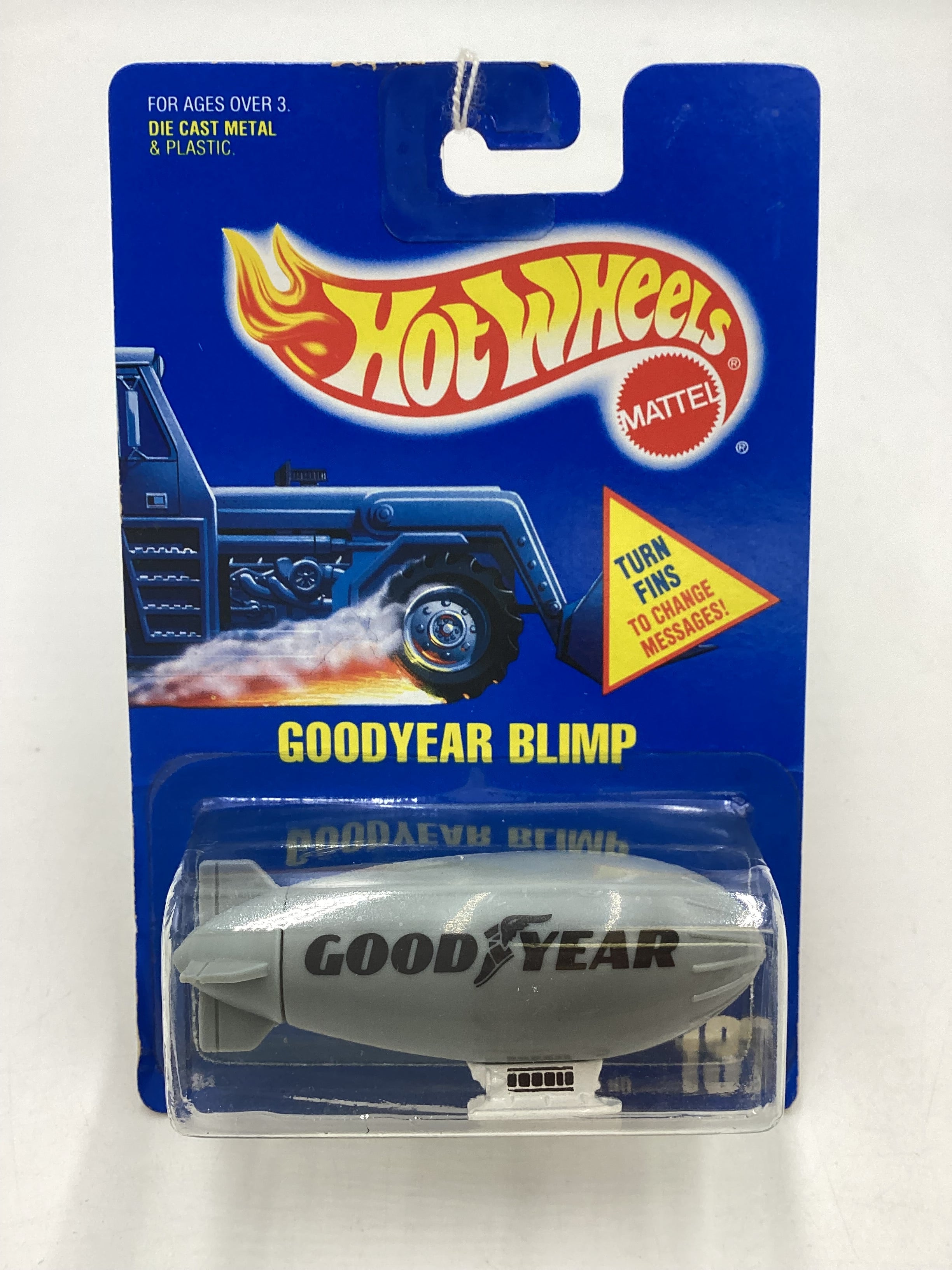 Hot Wheels Blue Card Collector No. 137 Goodyear Blimp Right Facing