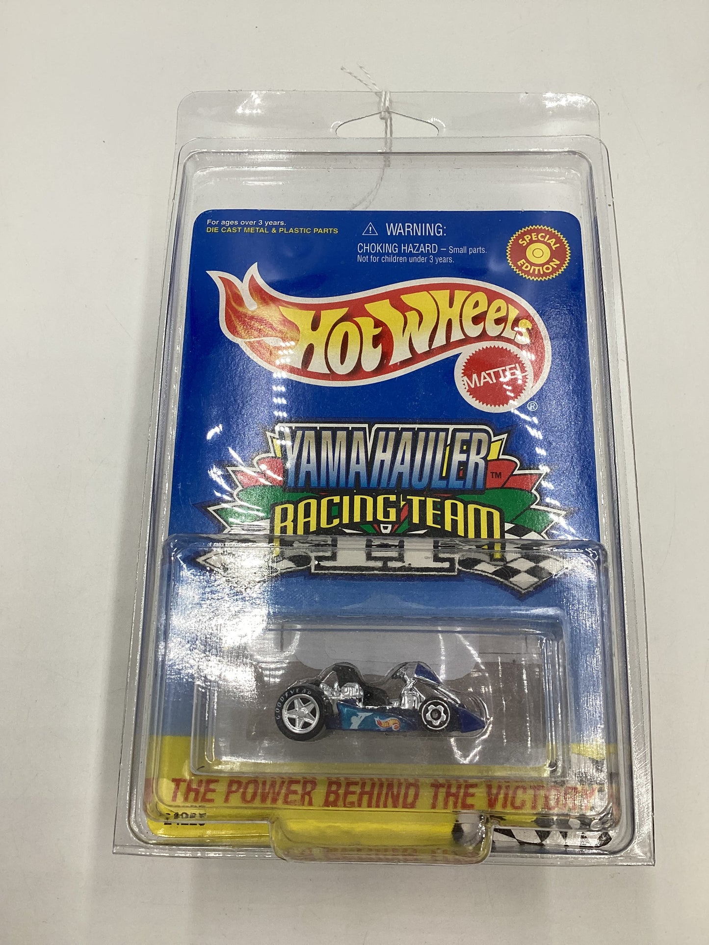 Hot Wheels Yama Hauler Go Kart Blue Silver Rims with protector