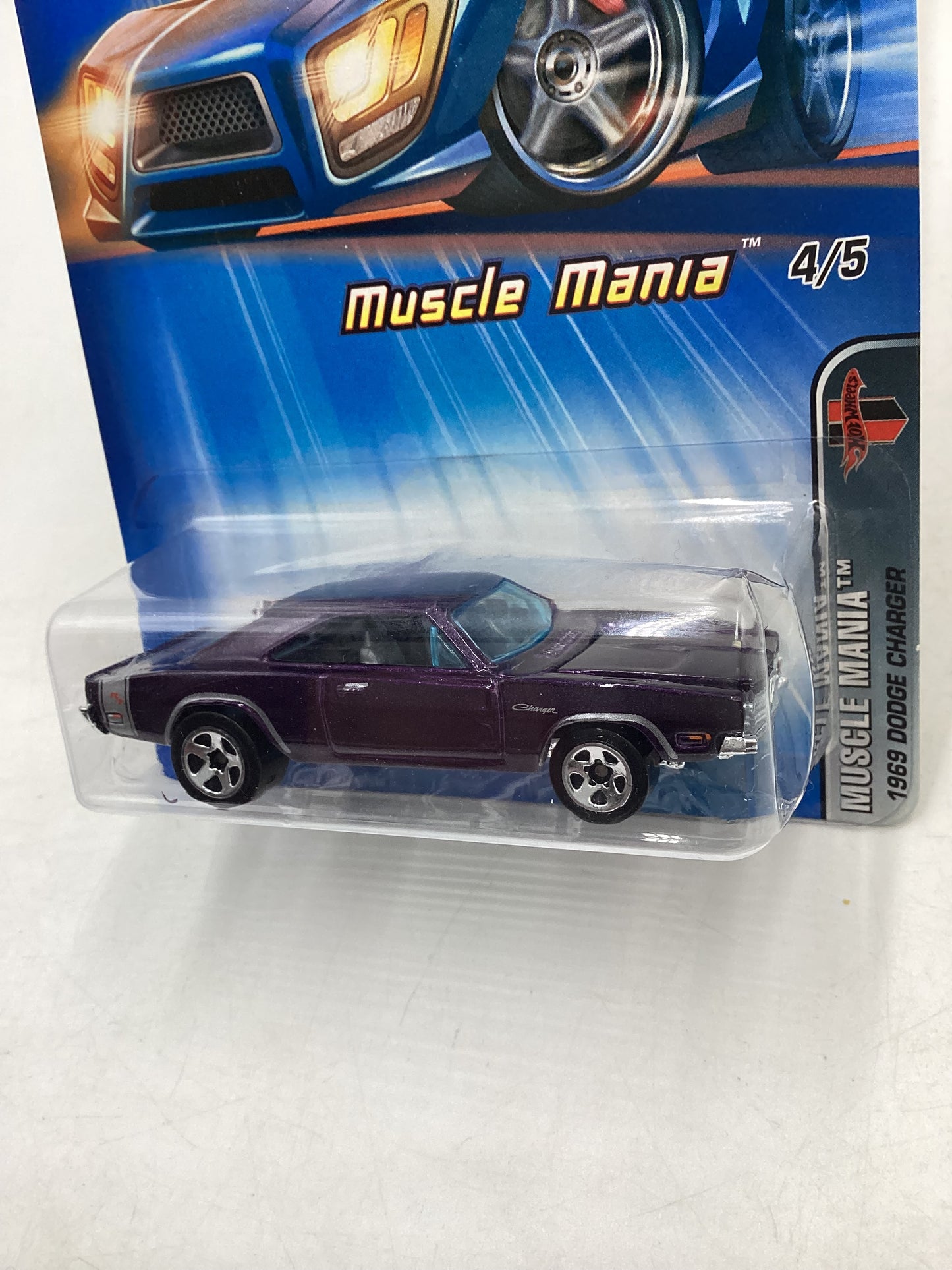 2005 Hot Wheels #104 1969 Dodge Charger Purple Kmart Exclusive