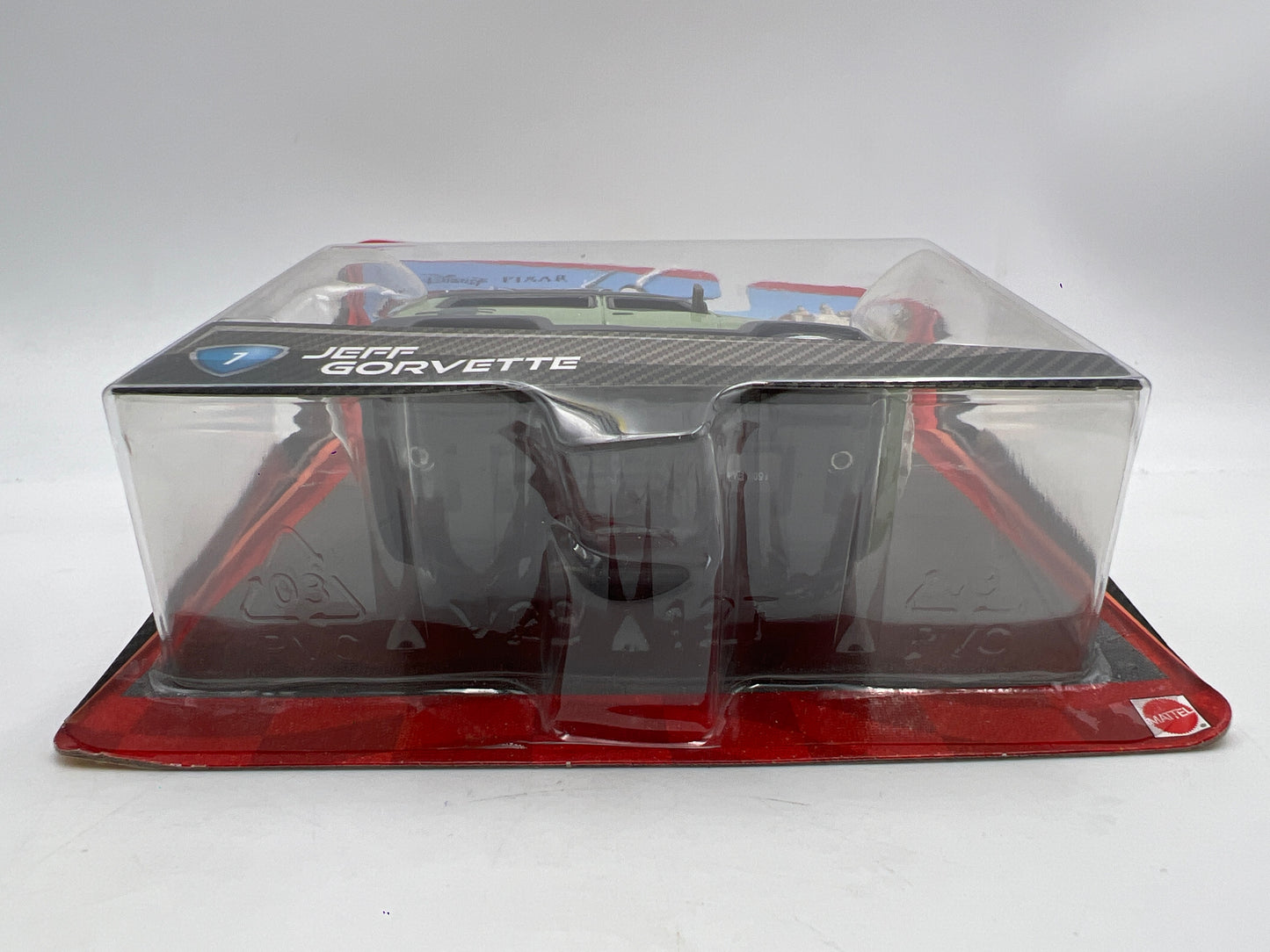 Disney Pixar Cars 2 #17 ERROR Miles Axlerod W/Jeff Gorvette #7 Name Card