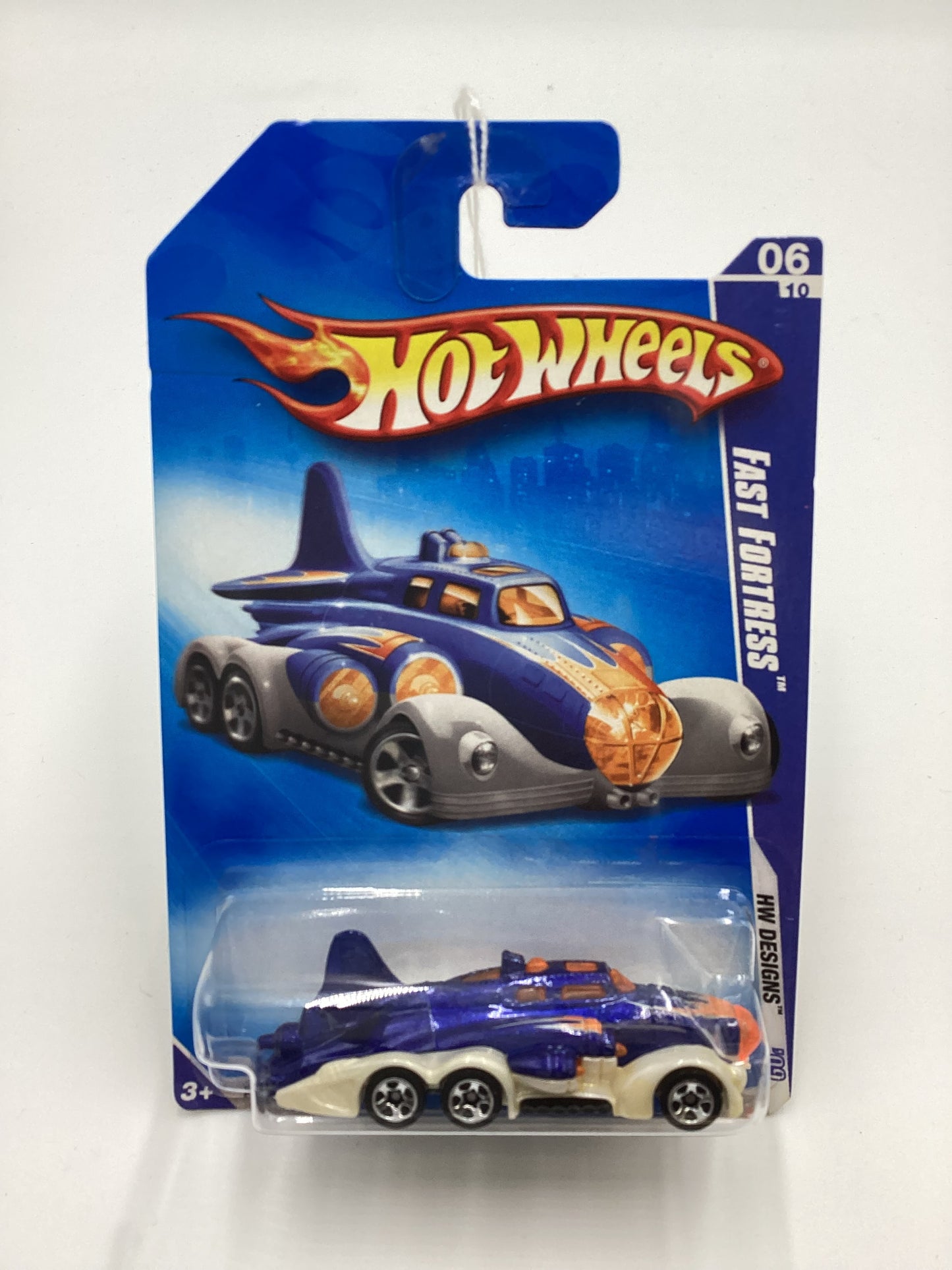 2009 Hot Wheels #102 Fast Fortress Blue SS6