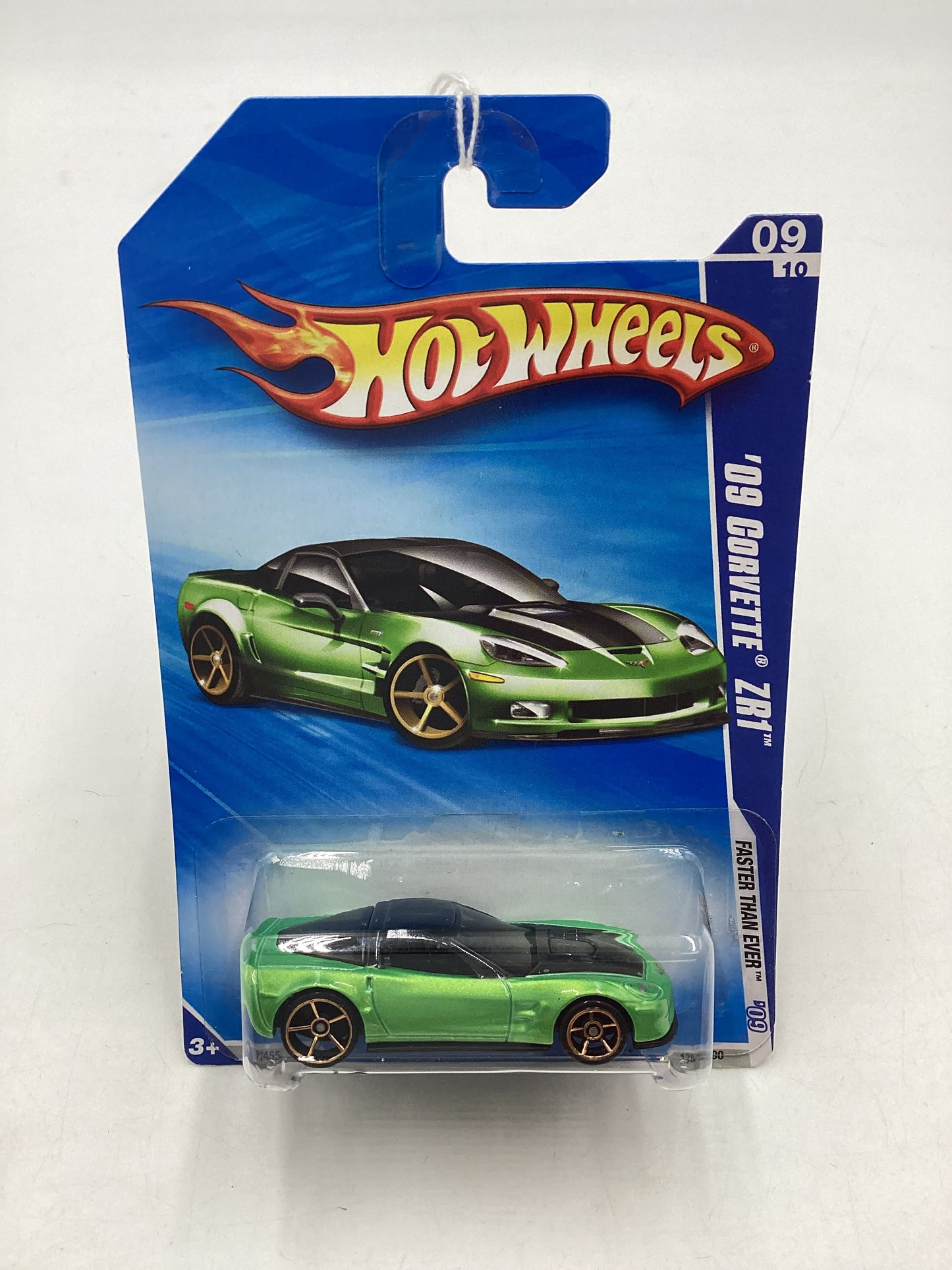 2009 Hot Wheels #135 09 Corvette ZR1 Green 18D