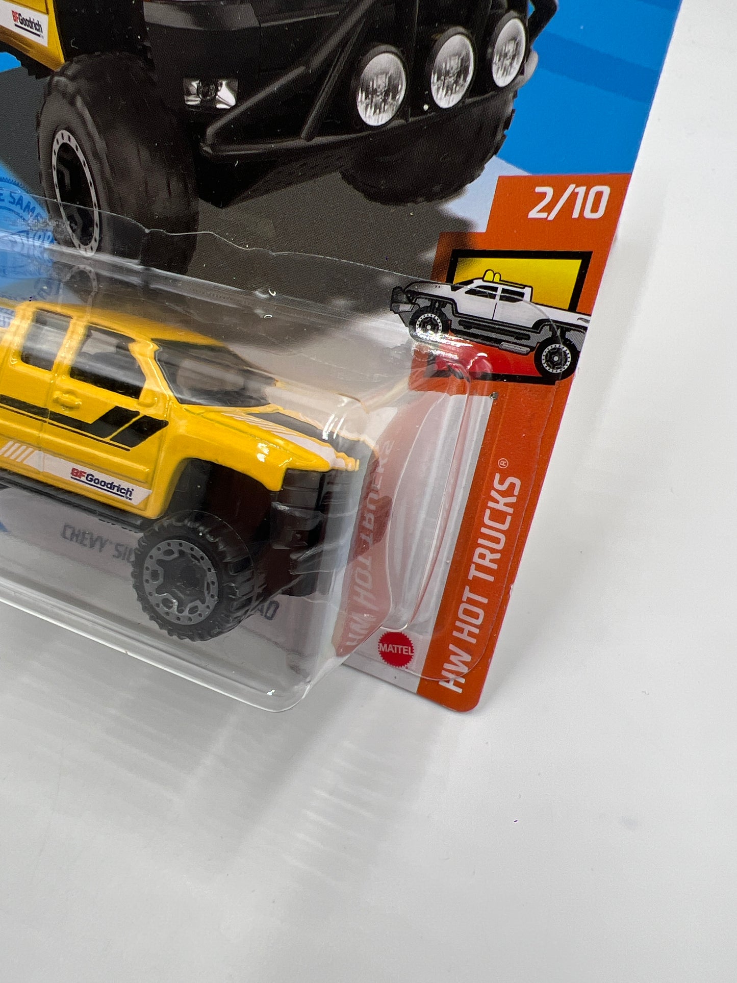2021 Hot Wheels HW Hot Trucks #185 Chevy Silverado Off Road Yellow 14B
