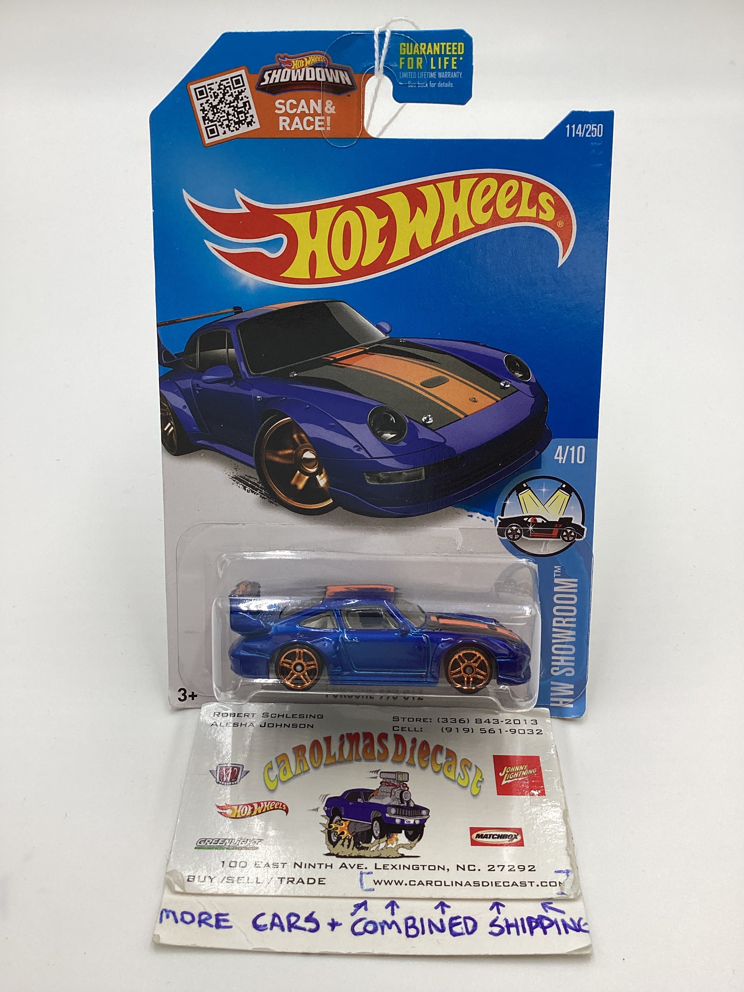 2016 Hot Wheels #114 Porsche 993 GT2 Blue Half Cage – carolinasdiecast