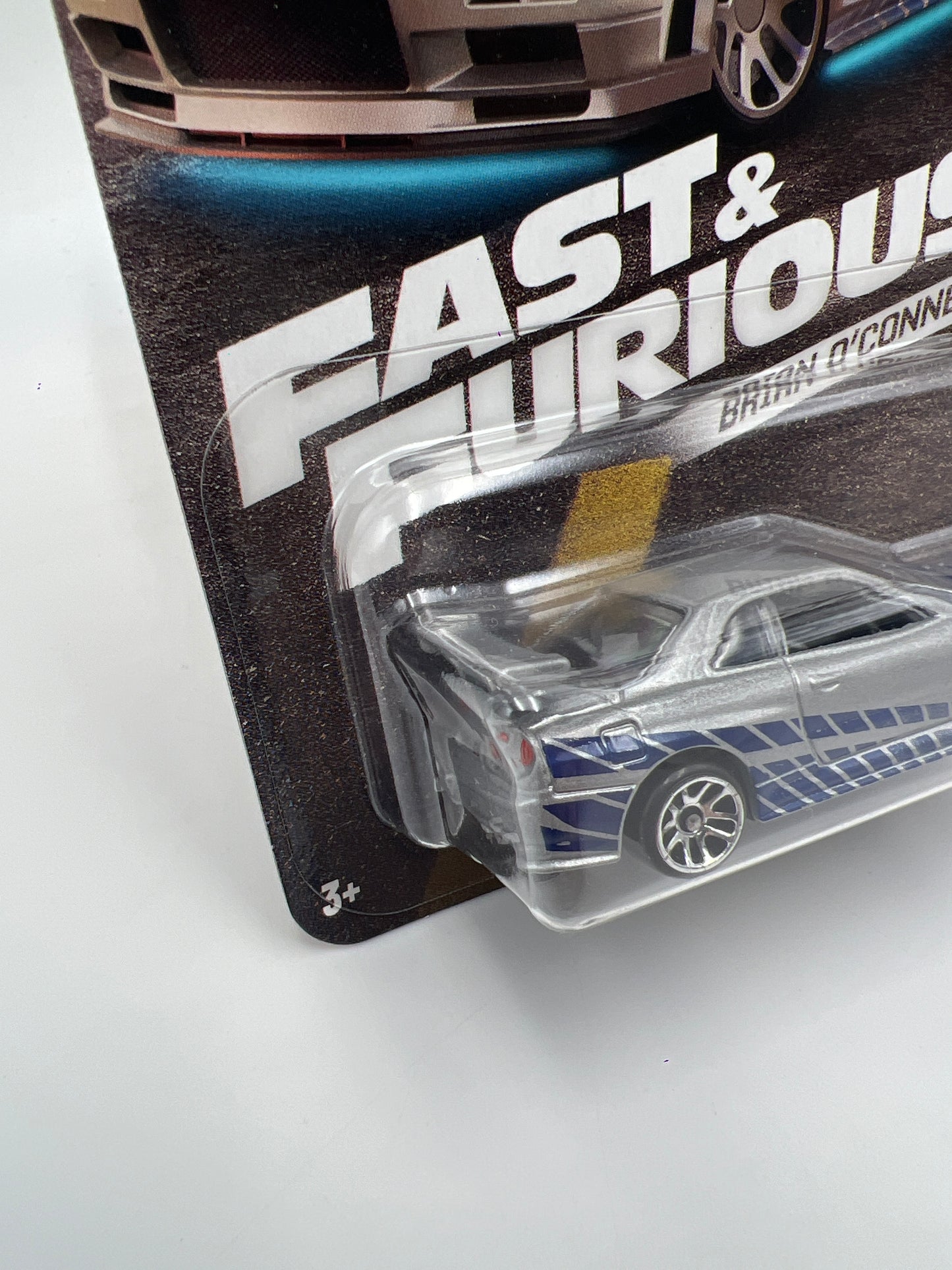 Hot Wheels Fast & Furious Brian O Conner #3 Nissan Skyline GT-R BNR34 Silver W/Protector