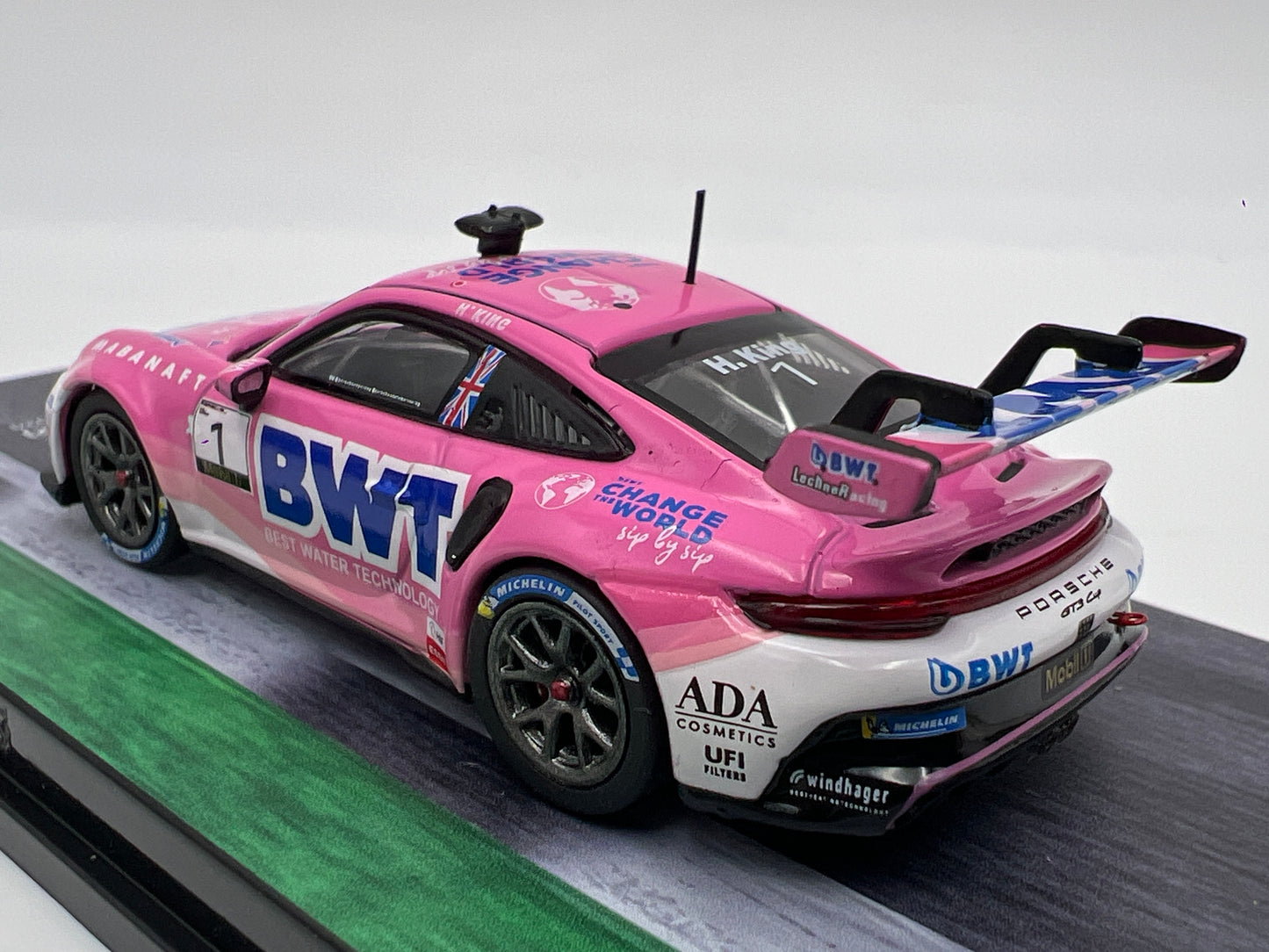 Tarmac Works x IXO Models Porsche 911 GT3 Cup 992 BWT Mobil 1 Supercup 2024