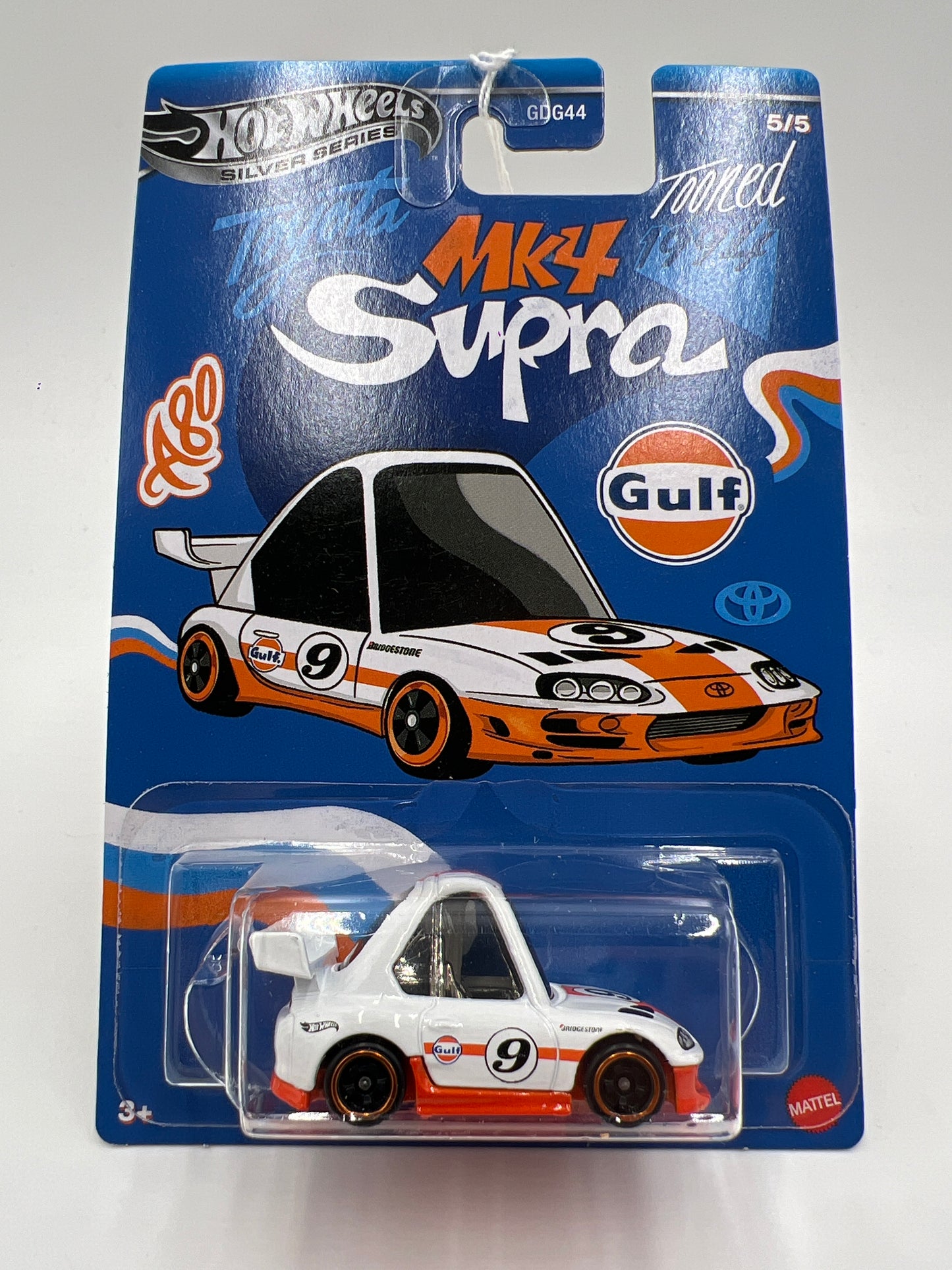 2025 Hot Wheels Silver Series Tooned Gulf #5 94 Toyota Supra 156E