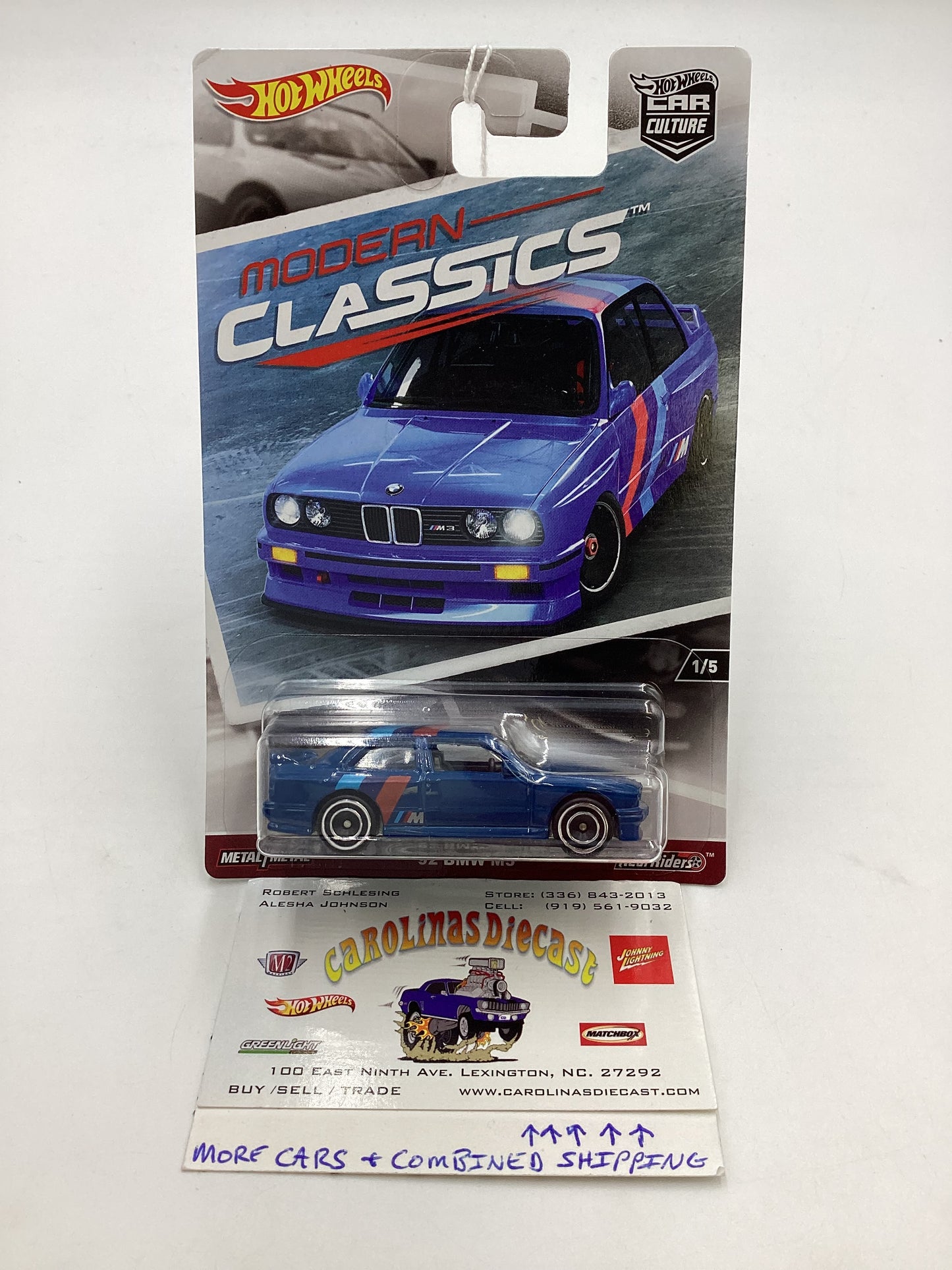 2018 Hot wheels Modern classics #1 92 BMW M3 245A