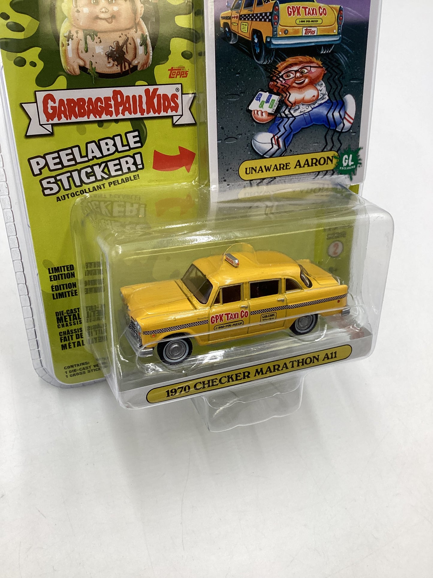 Greenlight Garbage Pail Kids Series 2 1970 Checker Marathon A11 178F